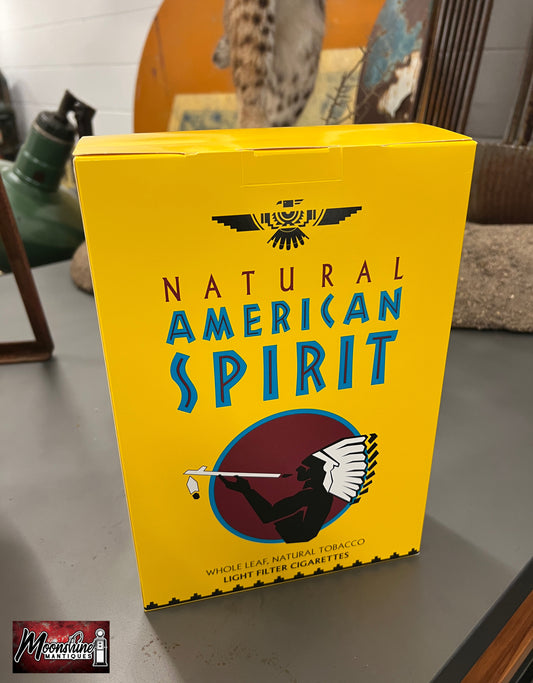 Natural American Spirit Tobacco Cardboard Cigarette Box Store Display / Sign - Free Shipping!