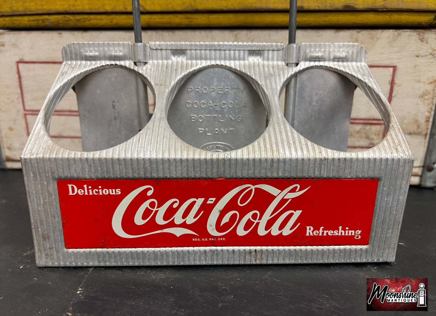 Vtg. 1950s Coca-Cola Aluminum 6 Pack Bottle Carrier - Free Shipping!
