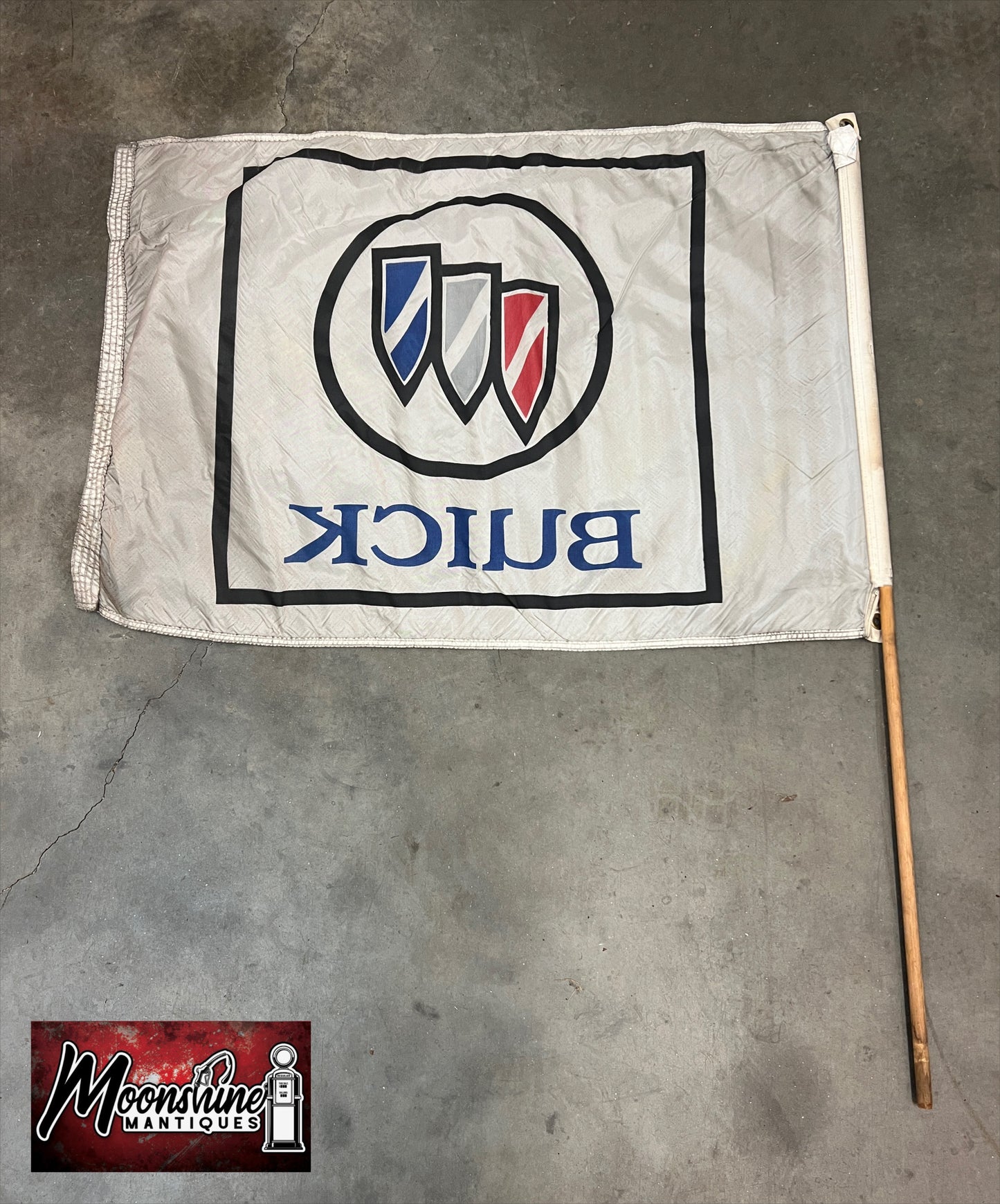 Vtg. BUICK Dealership Flag / Sign - GM General Motors - Free Shipping!