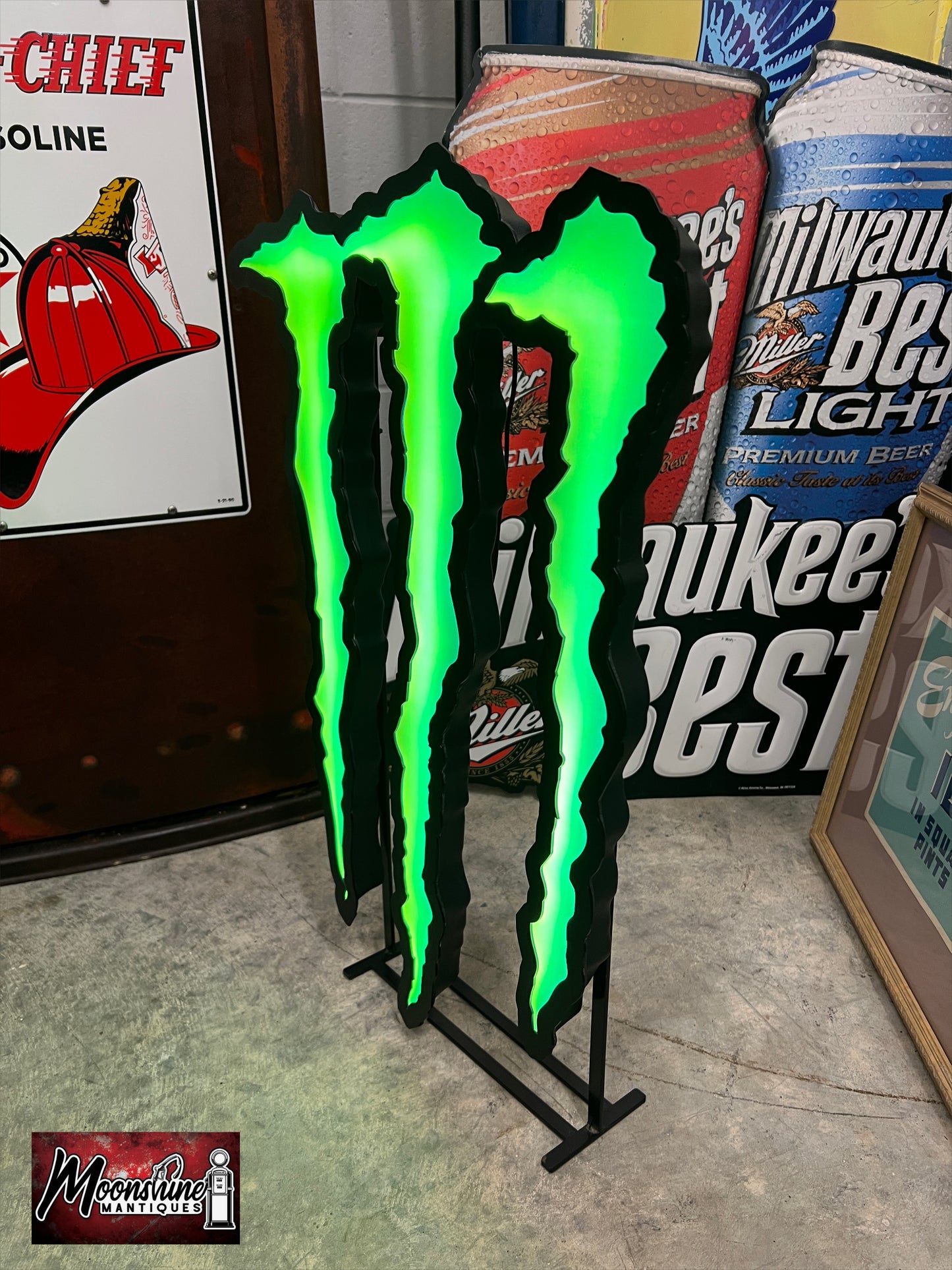 Monster Energy Lighted Promotional Sign - Free Shipping!