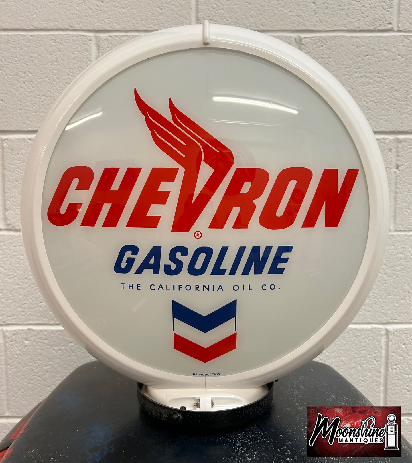 Rustoration 1950’s CHEVRON GASOLINE Tokheim Gas Pump w/ Shelves - Shipping Available!