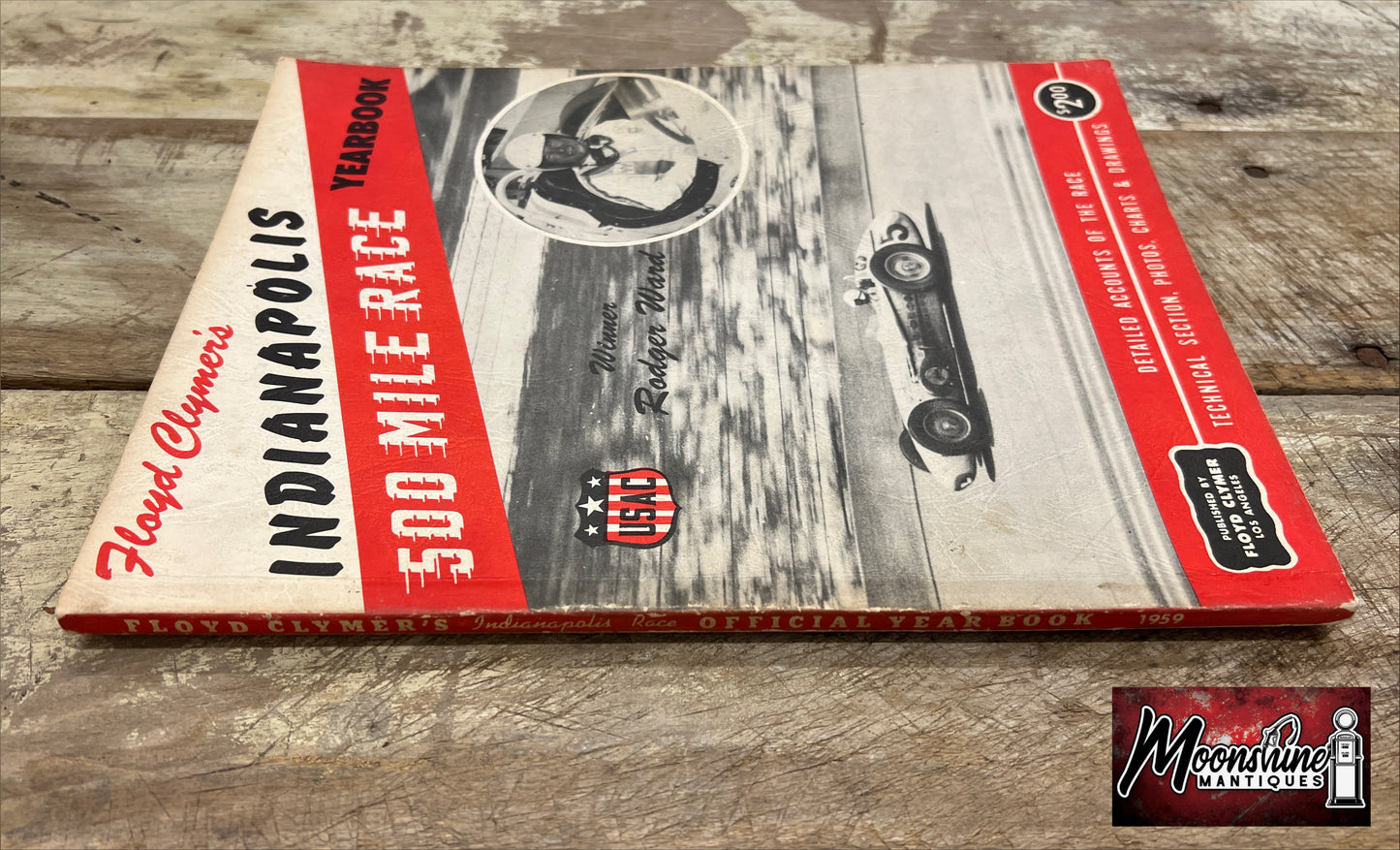 Floyd Clymer's 1959 Indianapolis 500 Race Yearbook - Free Shipping!