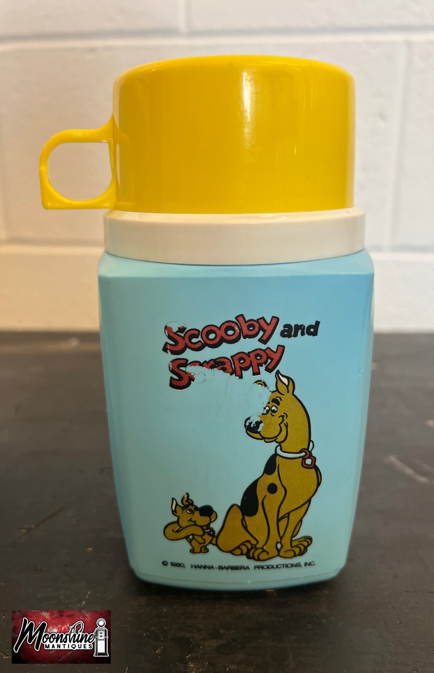Vtg. 1980 Hannah-Barbera Scooby Doo /  The Flintstones Lunch Box w/ Thermos - Free Shipping!