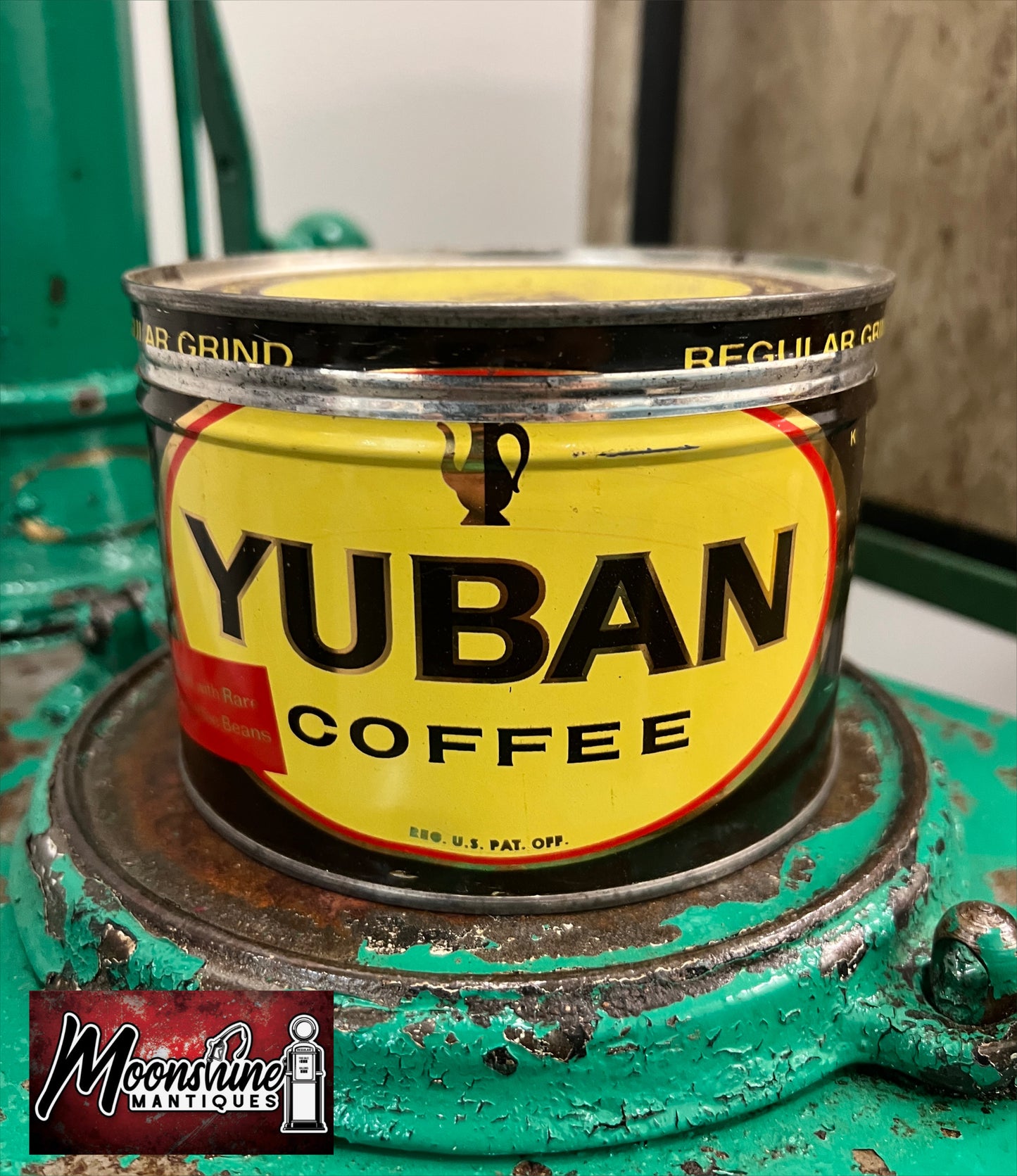 Vtg. YUBAN COFFEE Tin Can - Free Shipping!