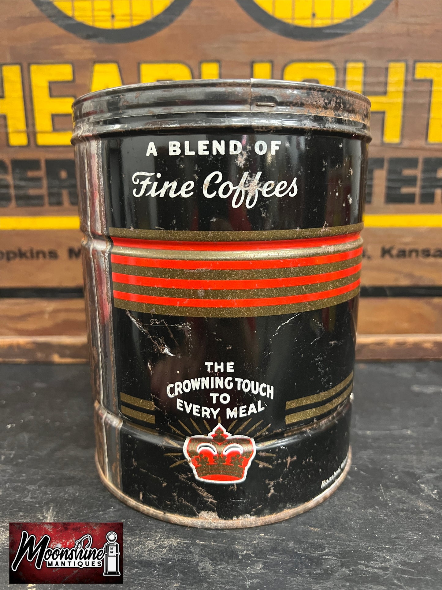 Vtg. H & C Coffee Tin Can - Free Shipping!