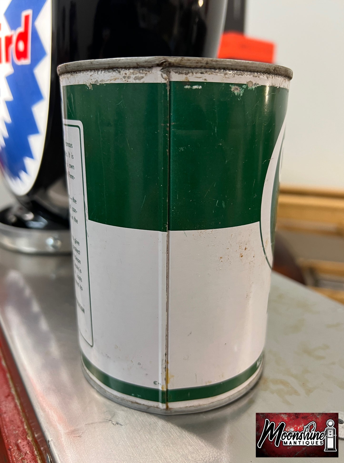 960’s QUAKER STATE Motor Oil Can 1 qt. - Gas & Oil - Free Shipping!