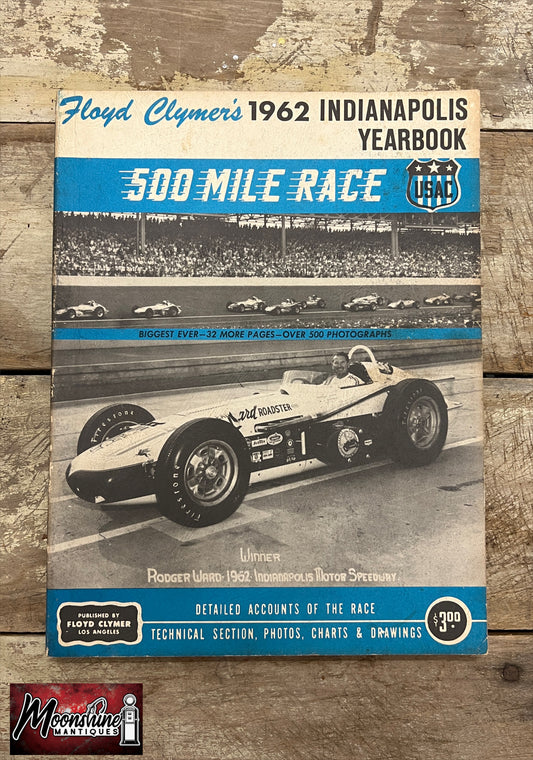 Floyd Clymer's 1962 Indianapolis 500 Race Yearbook - Free Shipping!