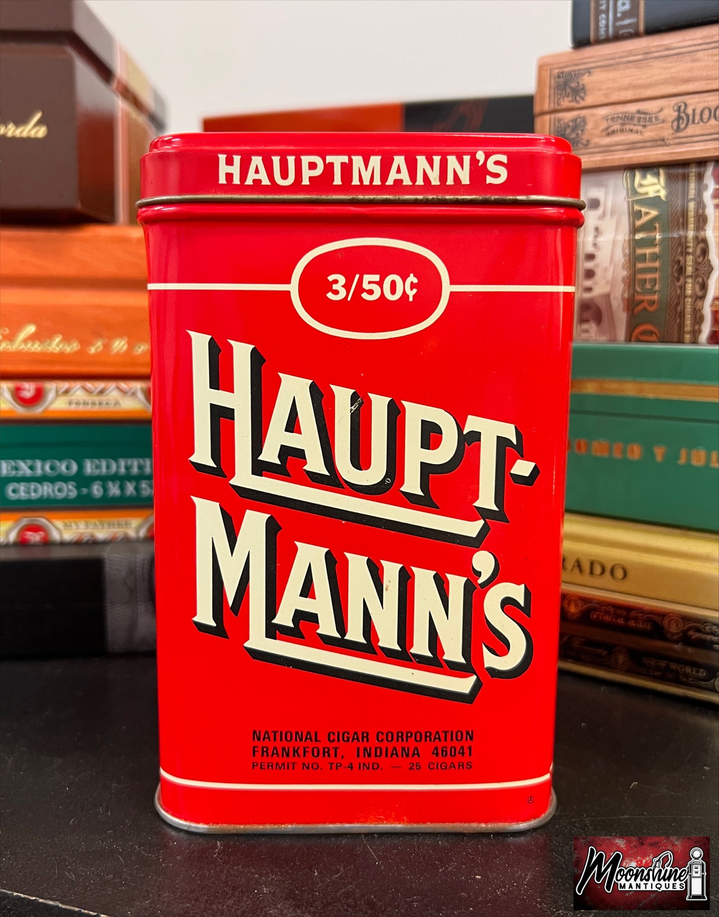 Vintage HAUPTMANN'S Cigar Tin - Free Shipping!