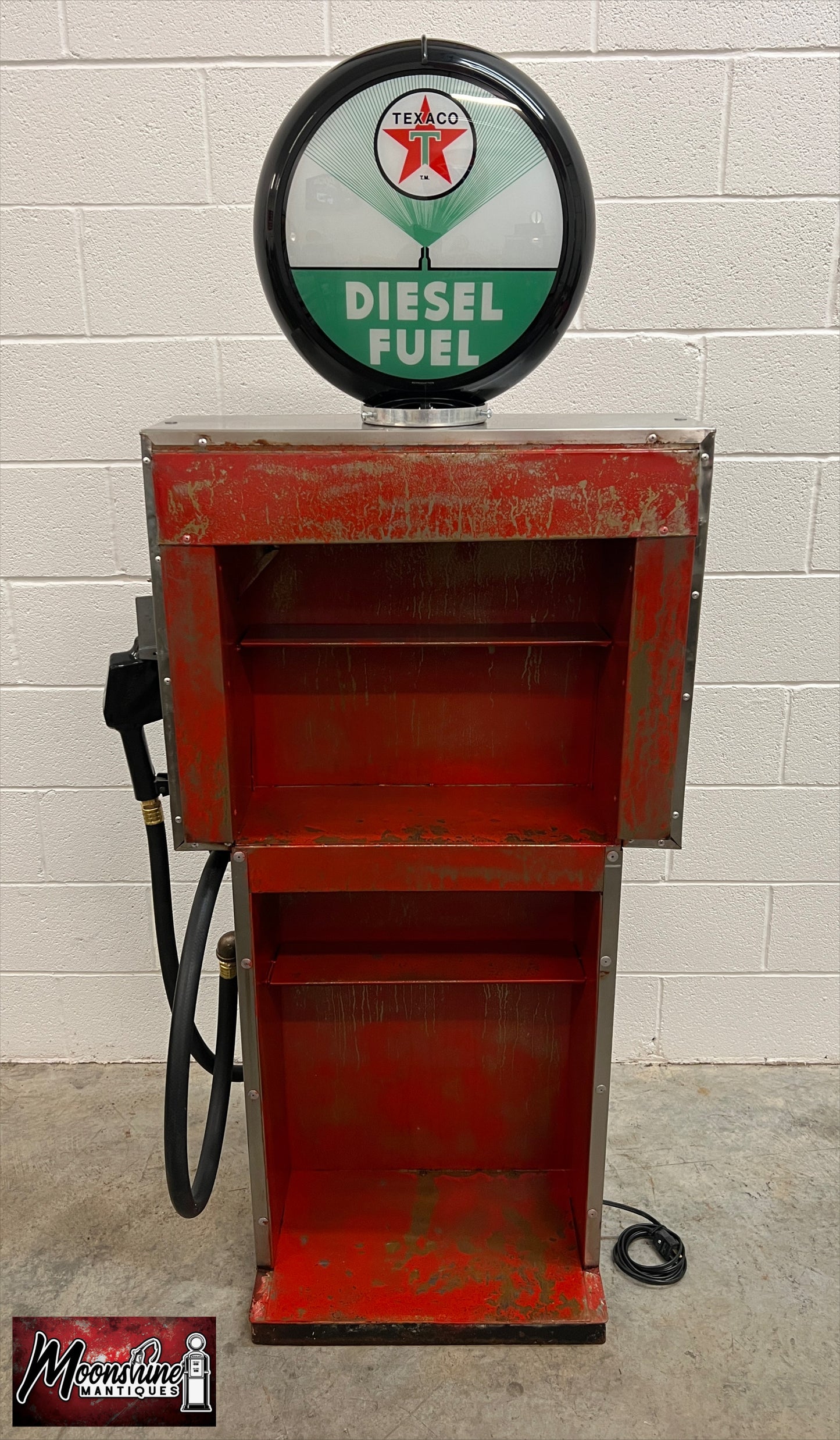 Rustoration 1960’s TEXACO DIESEL Gilbarco Gas Pump w/ Shelves - Mancave Decor - Free Shipping!