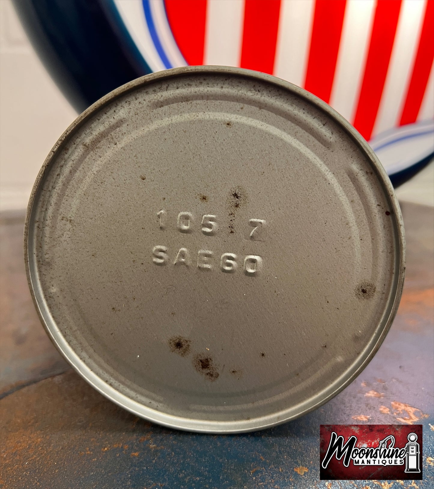 1970's HARLEY DAVIDSON Motorcycle Oil Can 1 qt - Gas & Oil - Free Shipping!