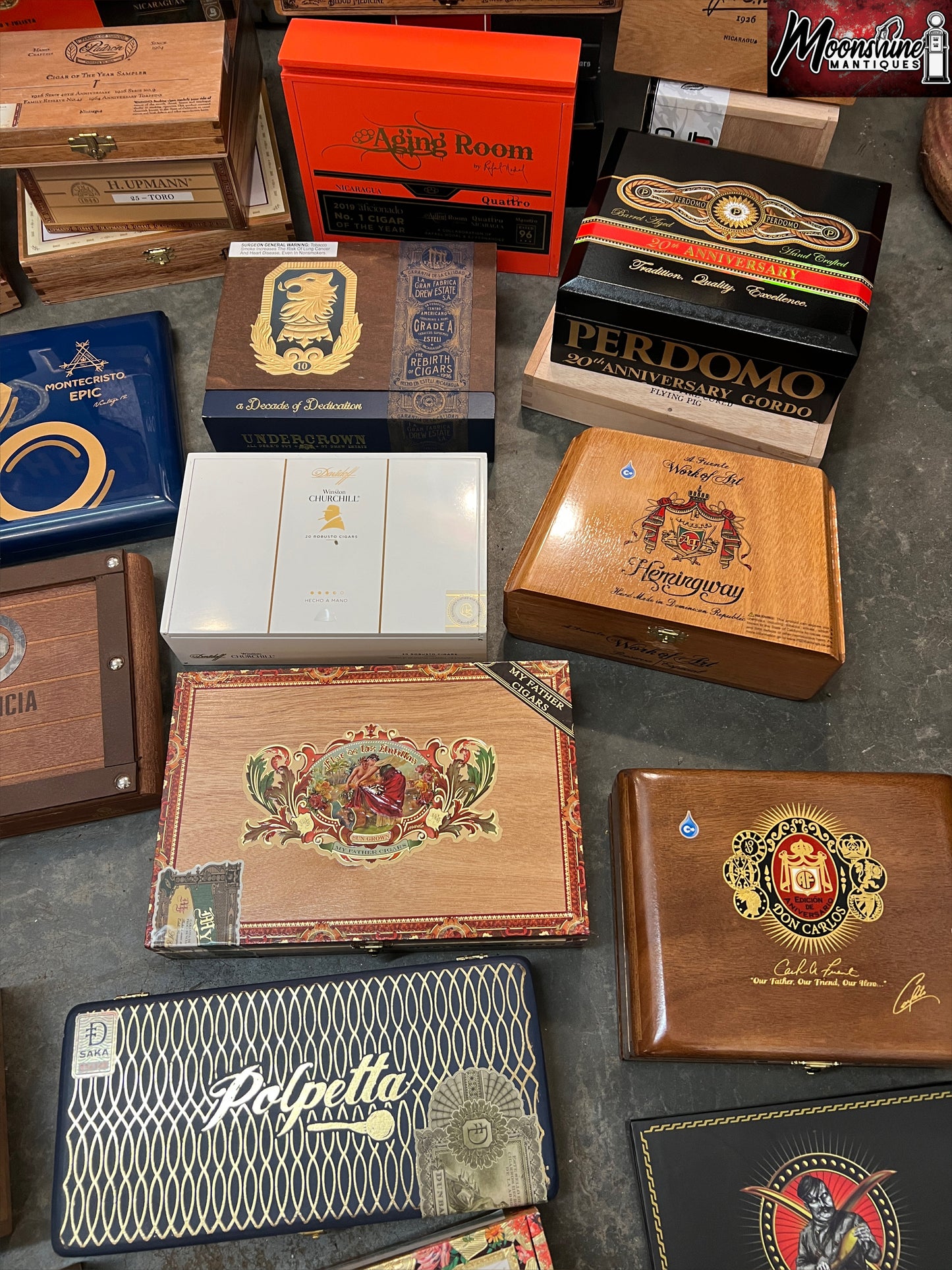 Lot of 10 Empty Cigar Boxes - Free Shipping!