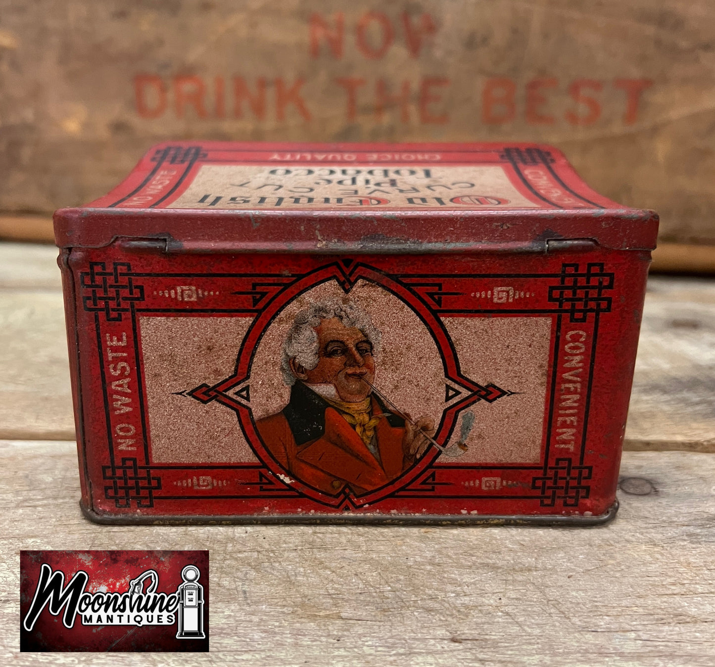 Vtg. OLD ENGLISH Pipe Tobacco Tin - Free Shipping!