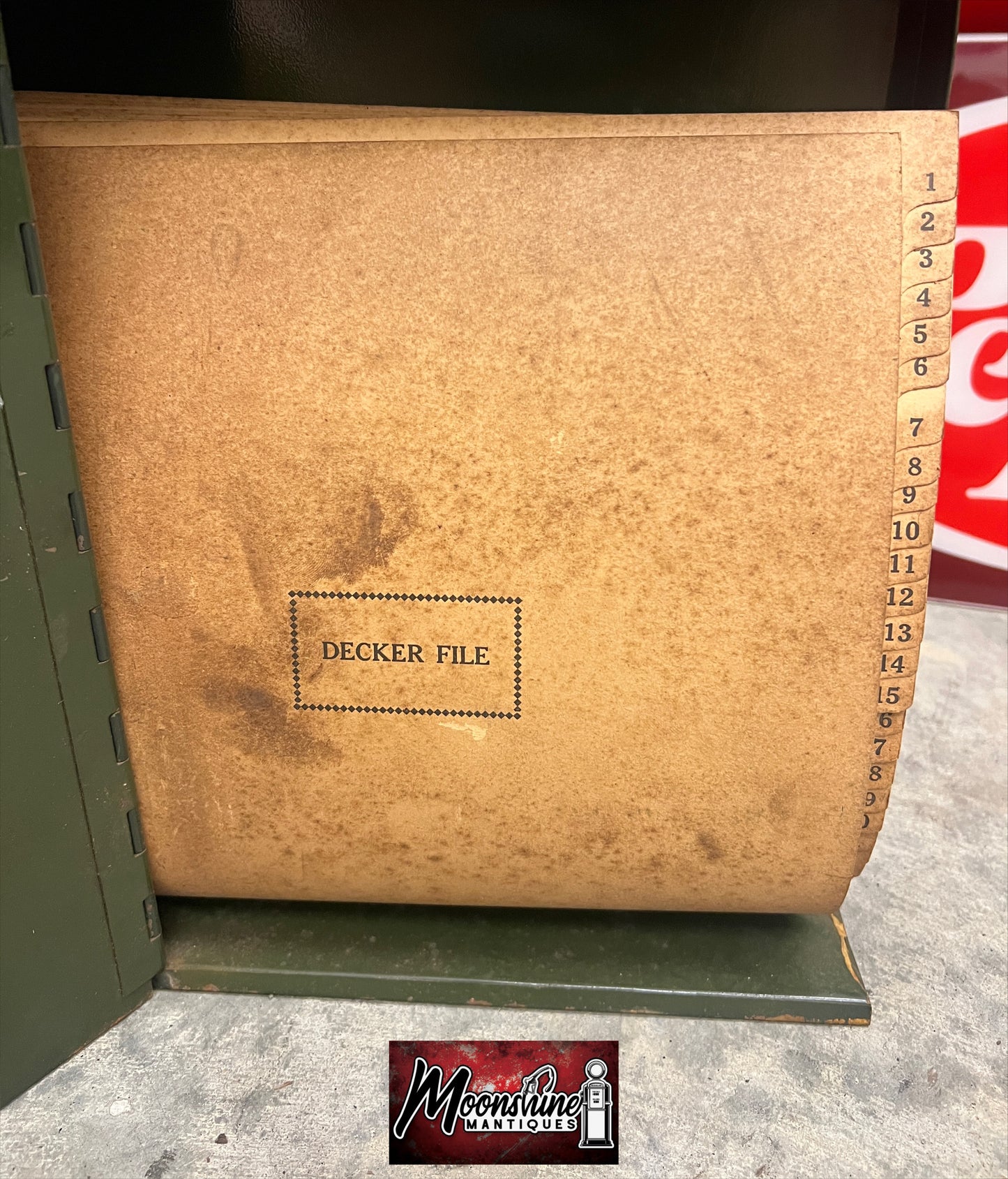 Vtg. SHELL Shellubrication Service File Box - Gas & Oil - Free Shipping!