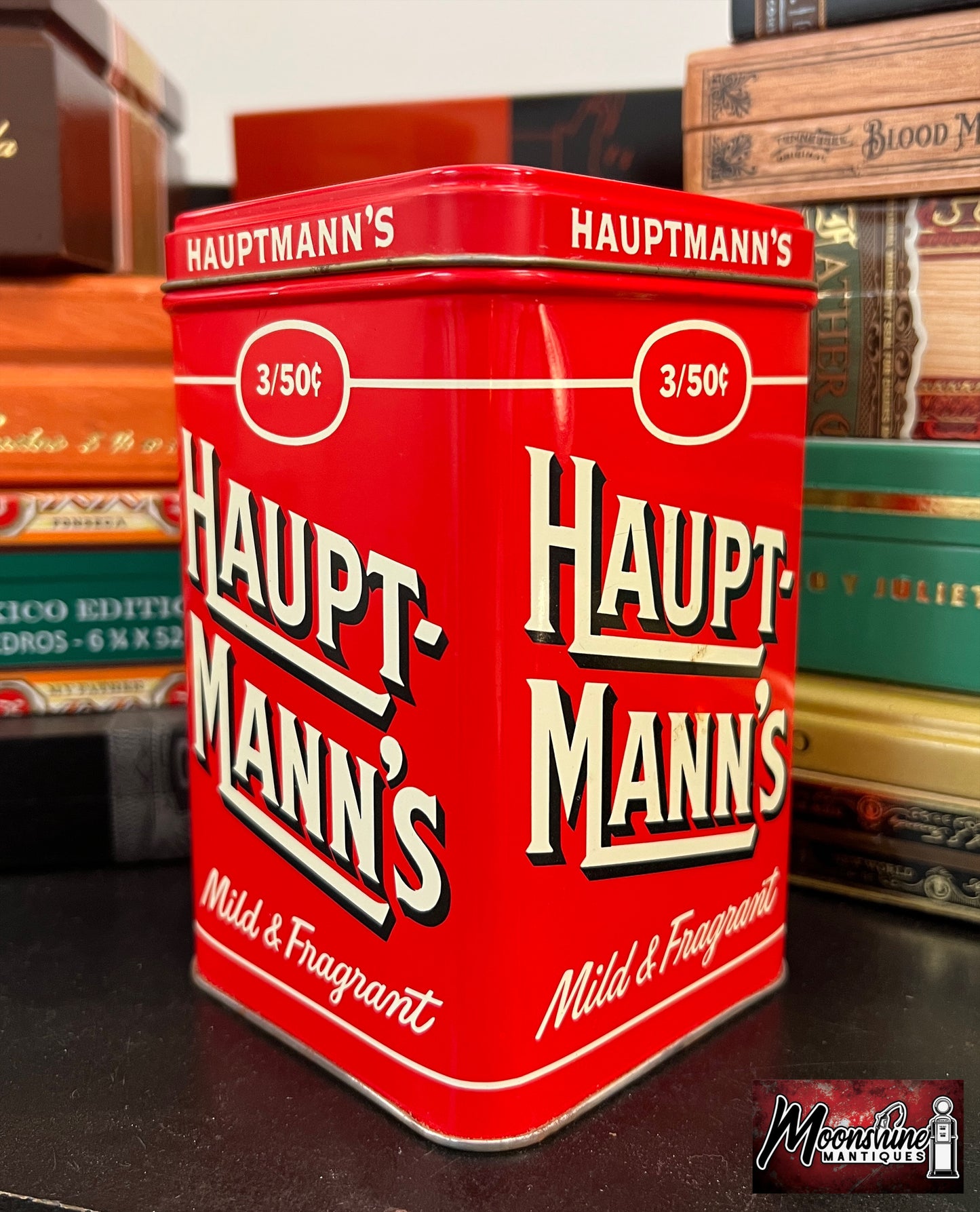 Vintage HAUPTMANN'S Cigar Tin - Free Shipping!