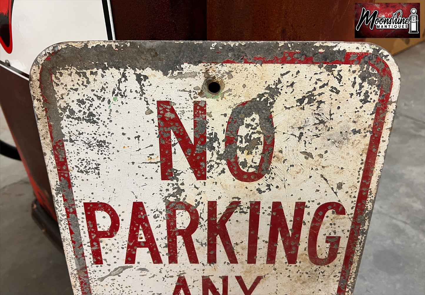 Vtg. 1950's NO PARKING Sign - Free Shipping!