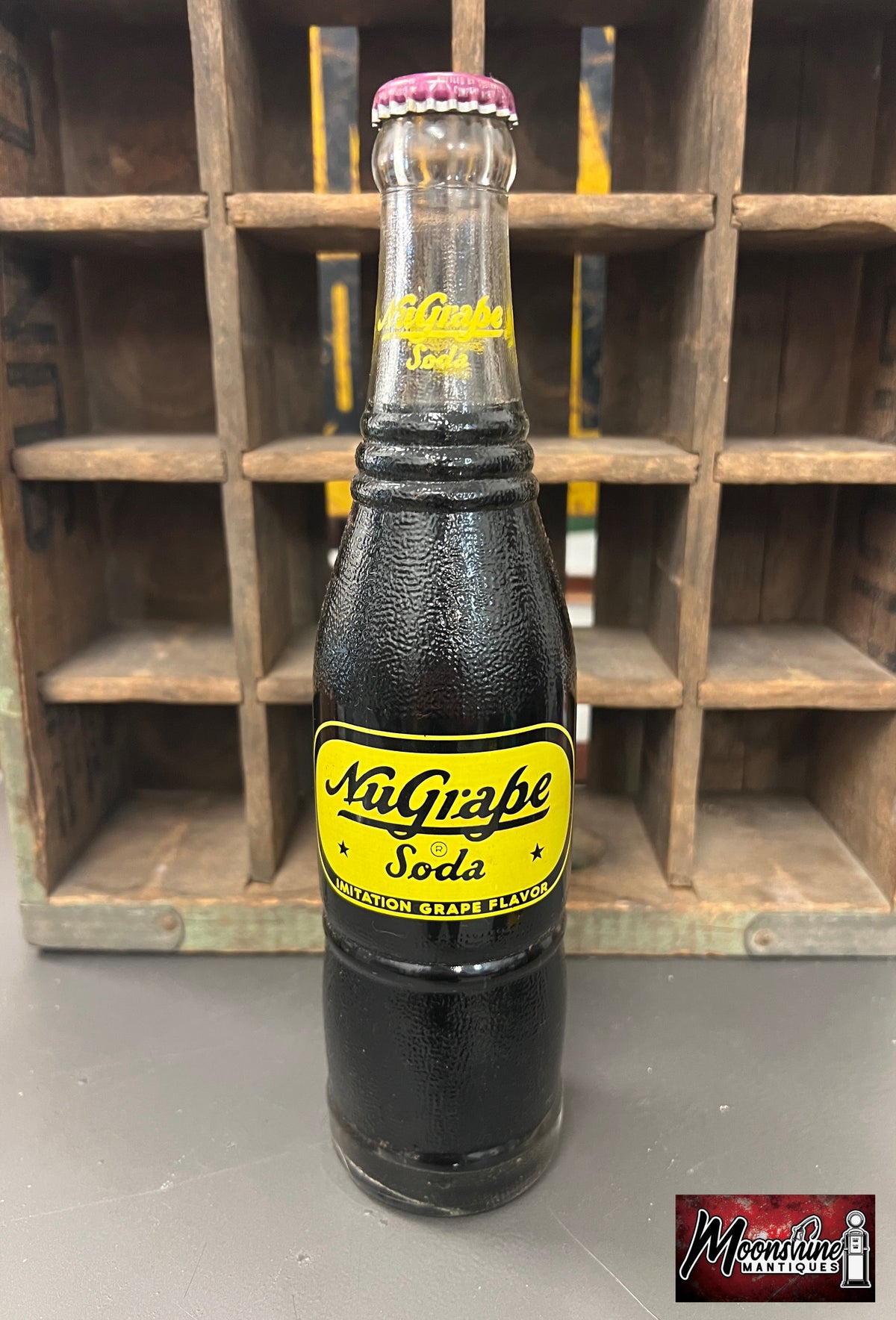 Vtg. 1950's NuGrape Soda Bottle 10oz. - Free Shipping!
