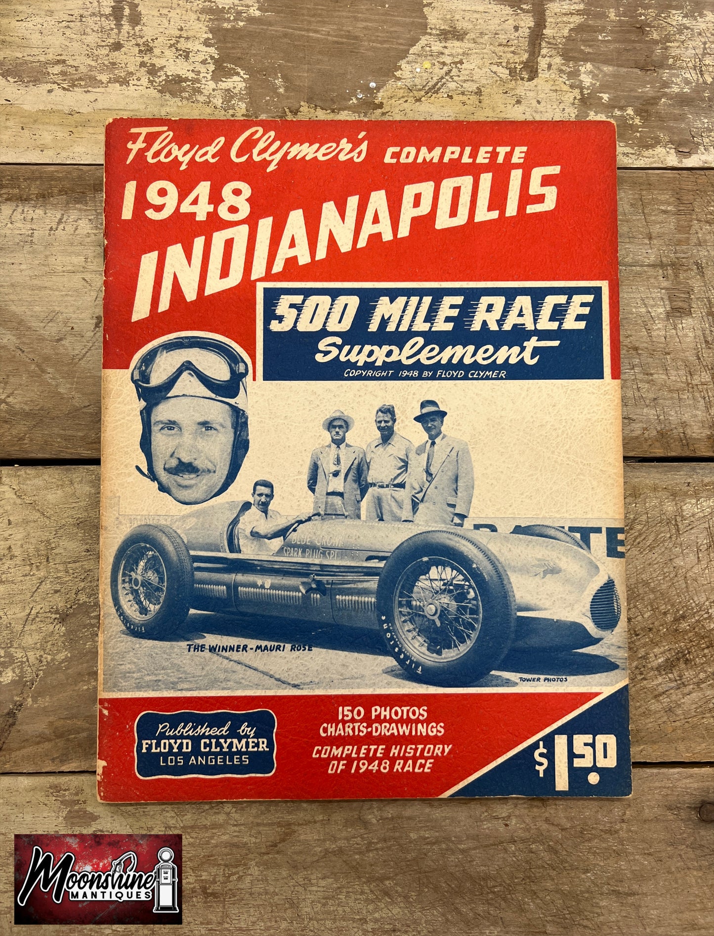 Floyd Clymer's 1948 Indianapolis 500 Race Yearbook - Free Shipping!