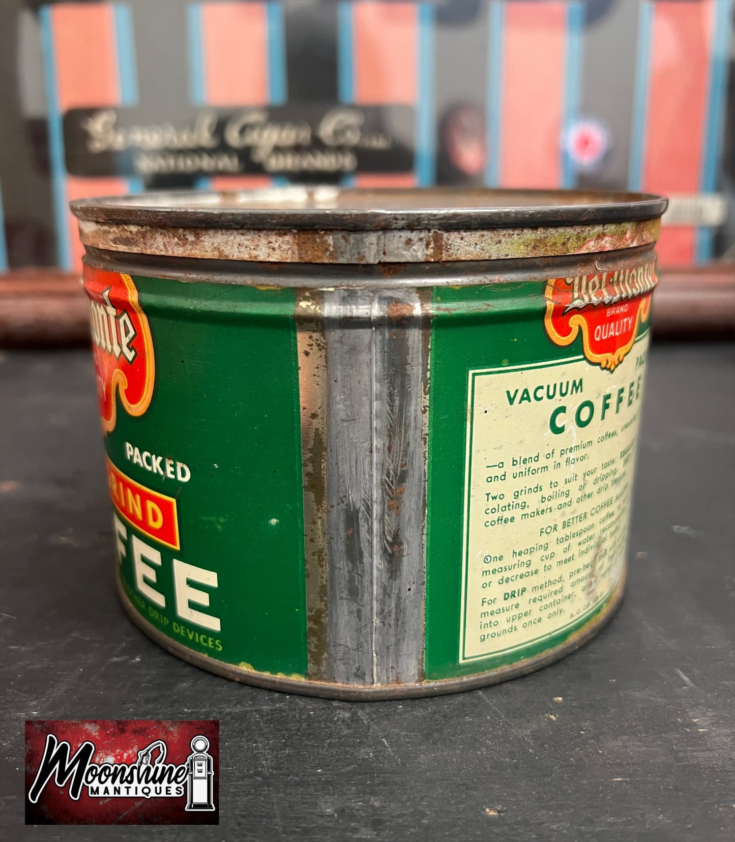 Vtg. DEL-MONTE COFFEE Tin Can - Free Shipping!