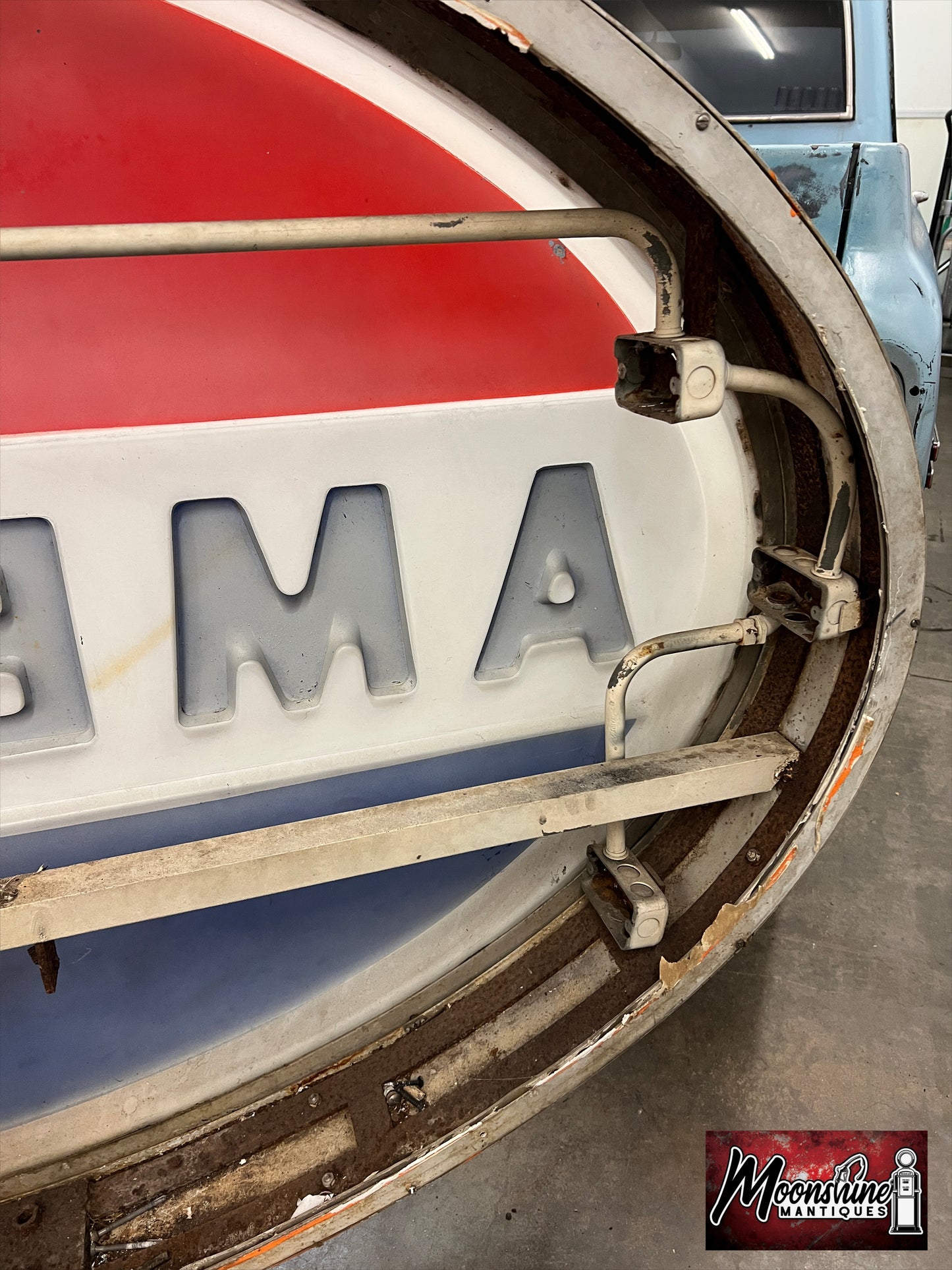 Vtg. 1960’s AMERICAN GASOLINE Service Station Sign - Shipping Available!