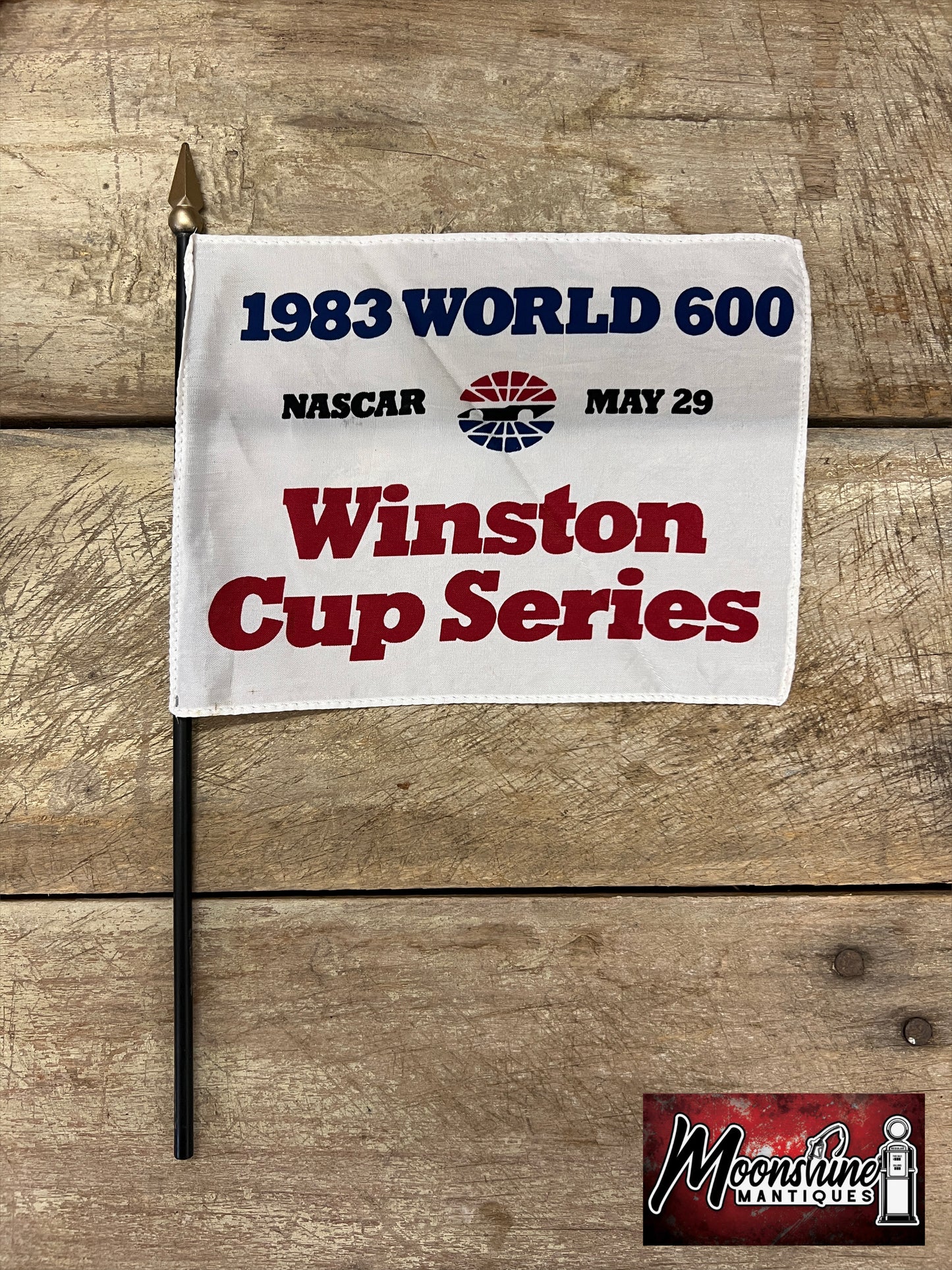 1983 WORLD 600 NASCAR Winston Cup Series Race Flag - Charlotte Motor Speedway - Free Shipping!