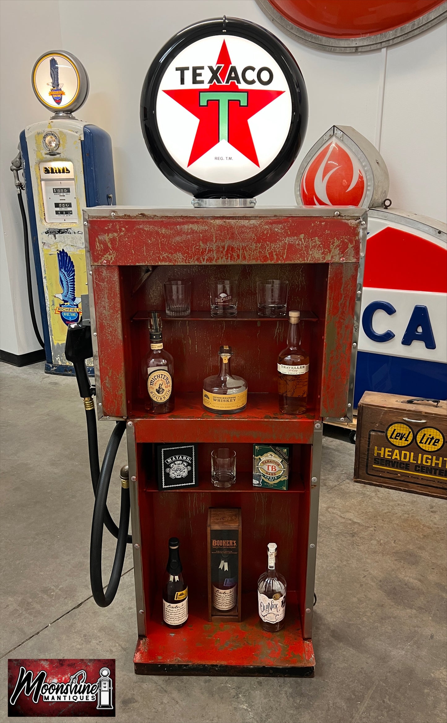 Rustoration 1960’s TEXACO Gilbarco Gas Pump w/ Shelves - Mancave Decor - Free Shipping!