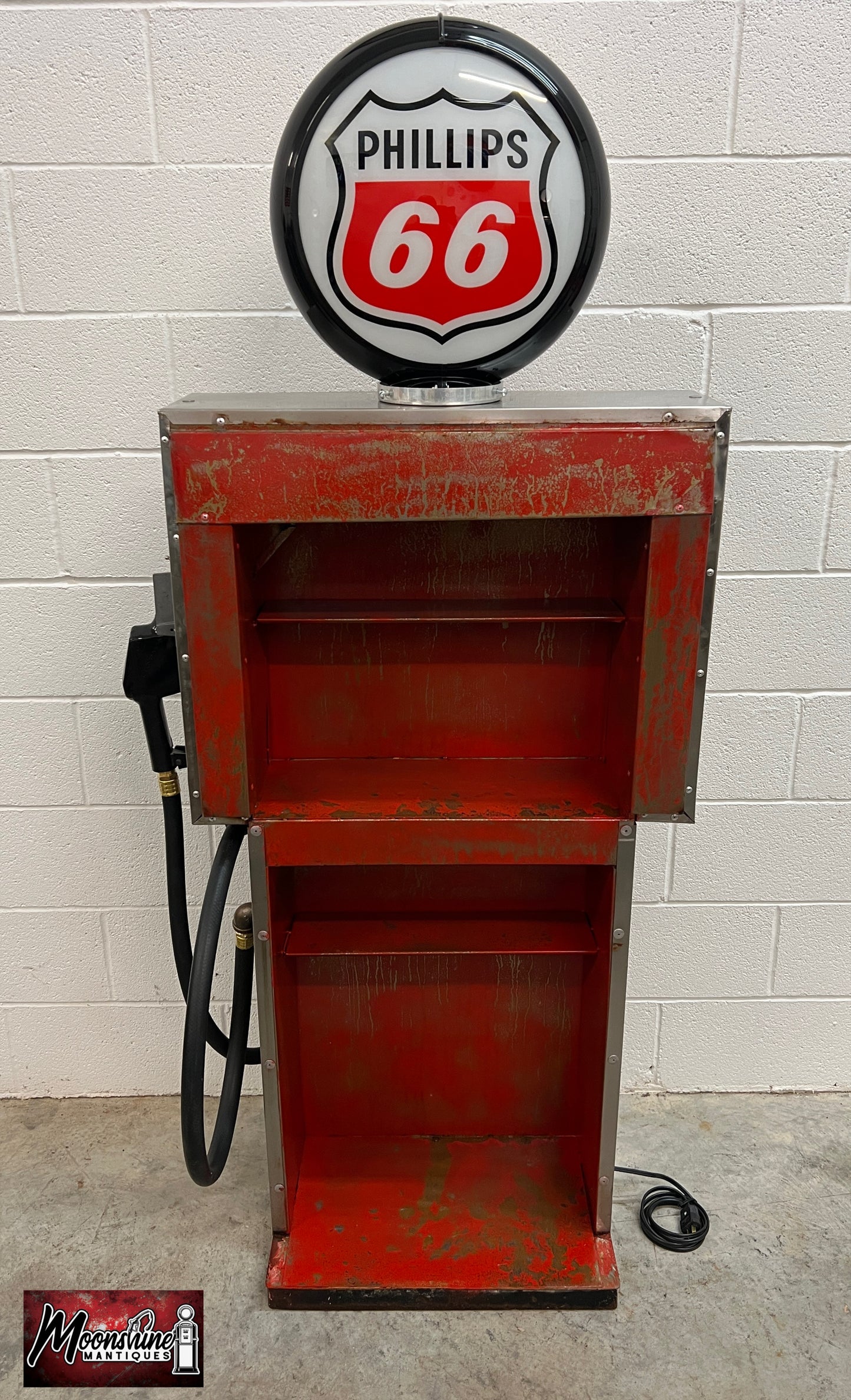 Rustoration 1960’s PHILLIPS 66 Gilbarco Gas Pump w/ Shelves - Mancave Decor - Free Shipping!