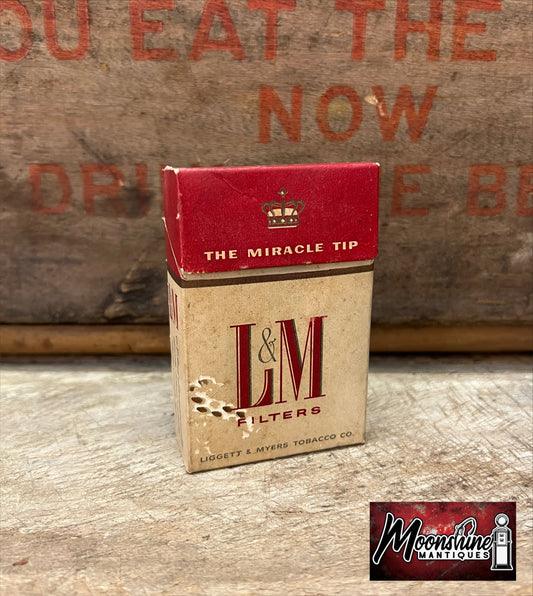 Vtg. L&M Cigarettes Box - Free Shipping!