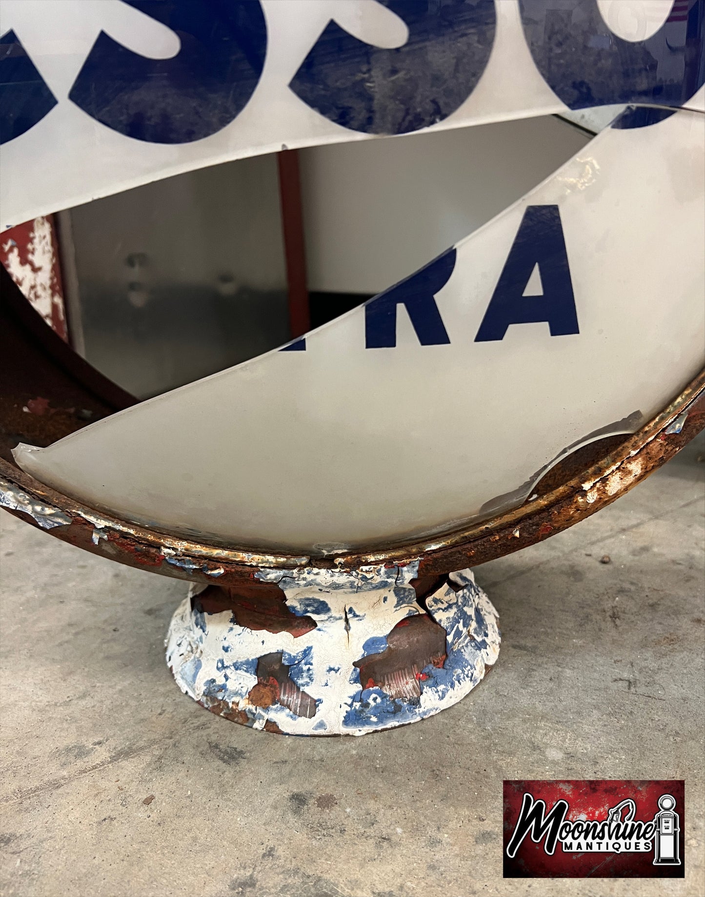 Vtg. Original ESSO EXTRA Gas Pump Globe - Free Shipping!