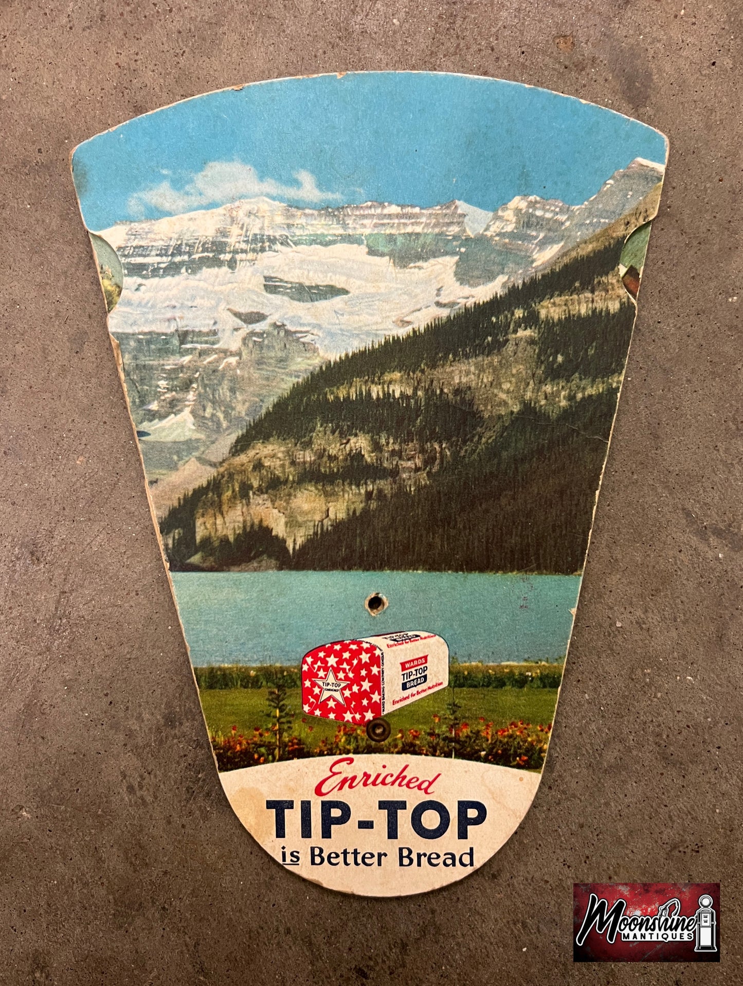 Vtg. Ward's TIP TOP BREAD Fold Out Hand Held Advertising Fan - Free Shipping!