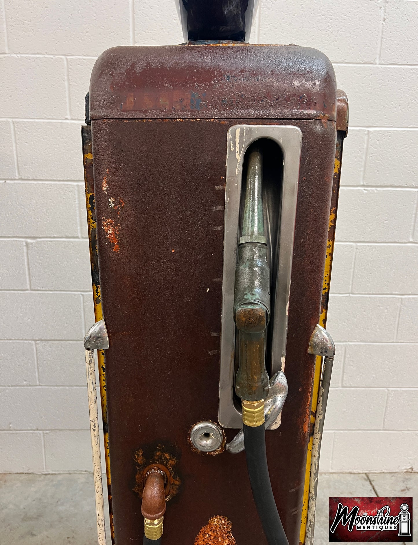 Rustoration 1940’s GOLDEN WEST Gilbarco Gas Pump w/ Shelves - Mancave Decor - Free Shipping