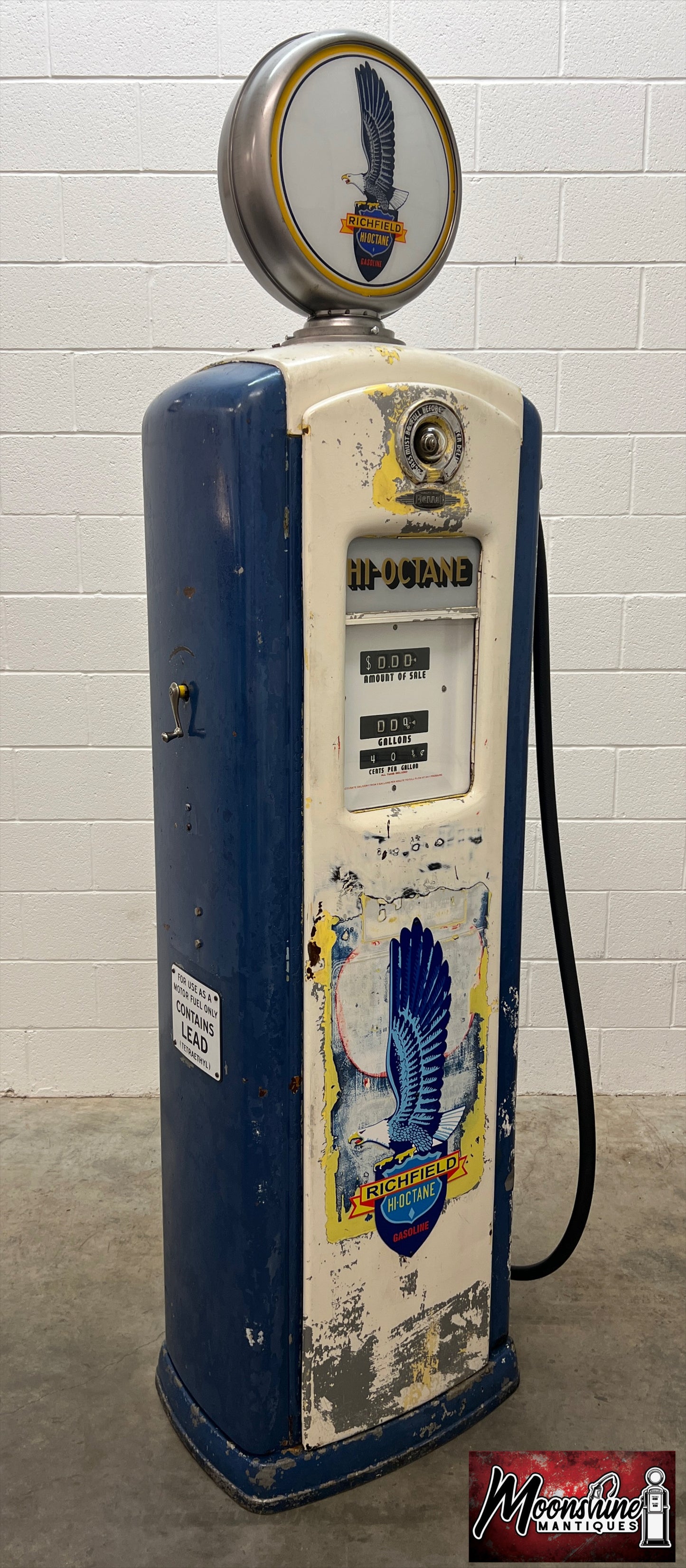 1940’s RICHFIELD GASOLINE Bennett 646 Gas Pump - Rustoration - Shipping Available!
