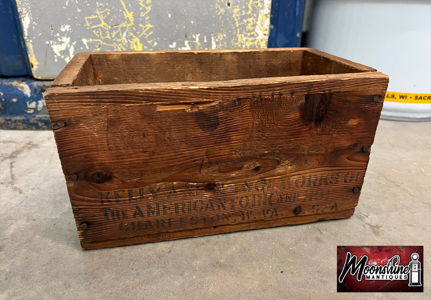 Vtg. Kelly Axe & Tool Co. / True Temper Wooden Shipping Crate - Free Shipping!