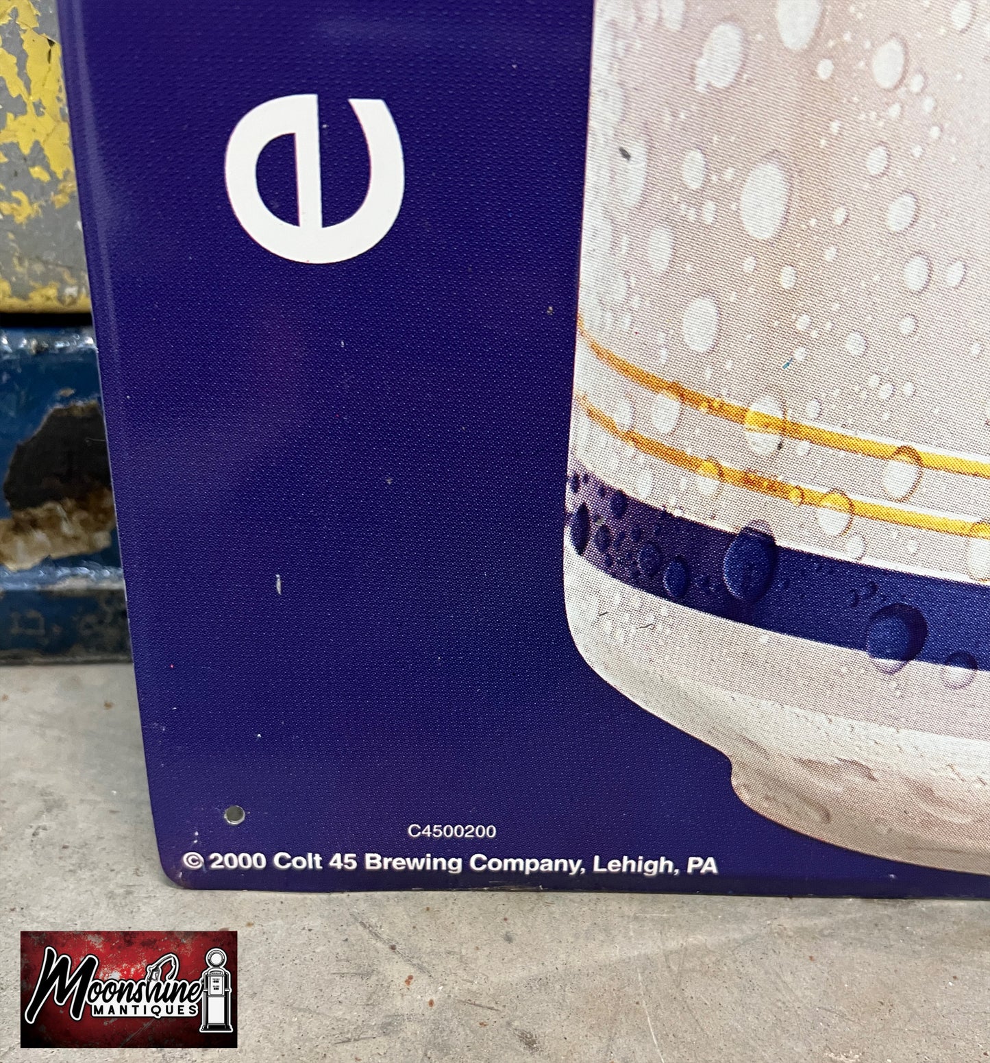 Vtg. COLT 45 Malt Liquor Beer Sign - Free Shipping!