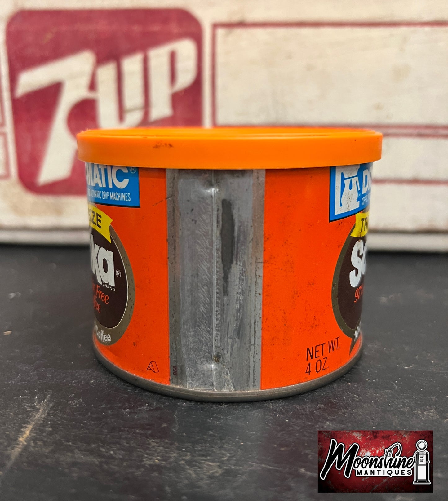 Vtg. SANKA COFFEE Trial Size Tin Can - Full / Unopened - Free Shipping!