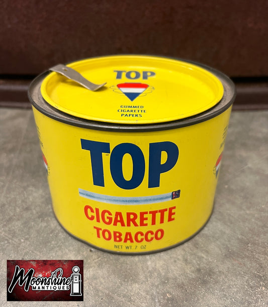 Vtg TOP Cigarette Tobacco Tin - R.J. Reynolds - Free Shipping!