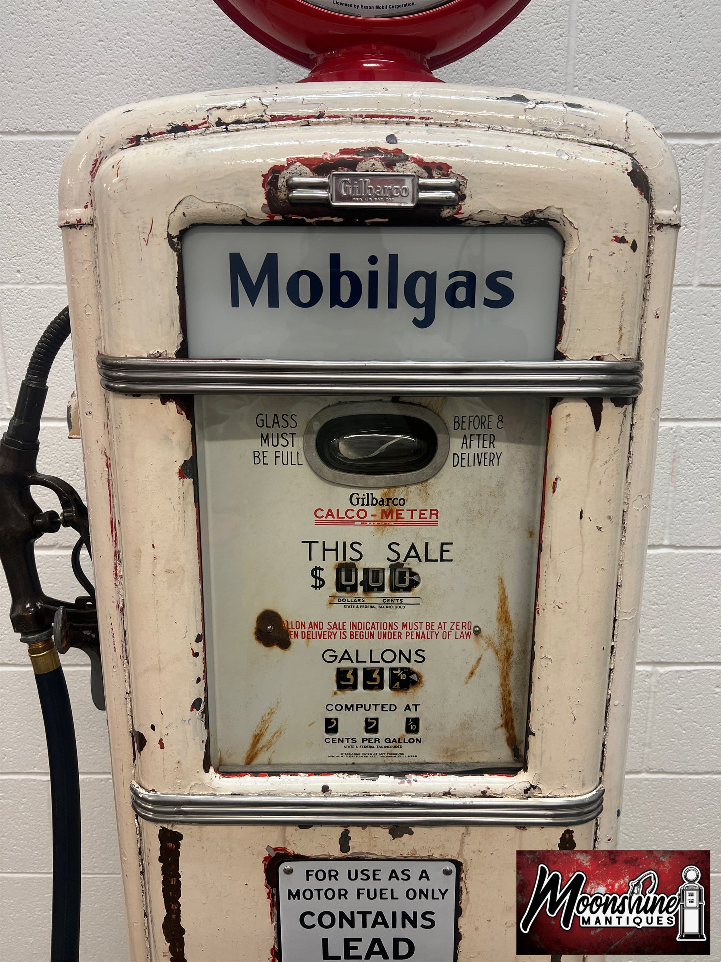 1930’s MOBIL Mobilgas Gilbarco Gas Pump - Rustoration - Shipping Available!