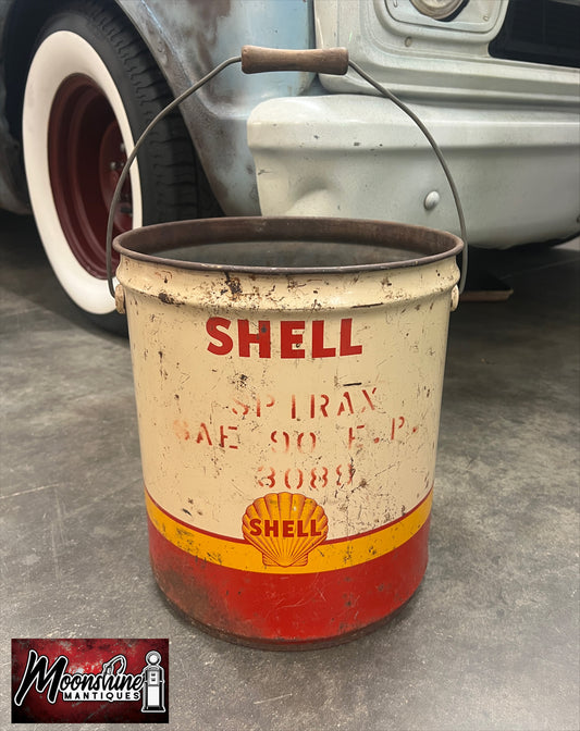 1950’s SHELL Gear Oil 5 Gallon Can - Gas & Oil - Free Shipping!
