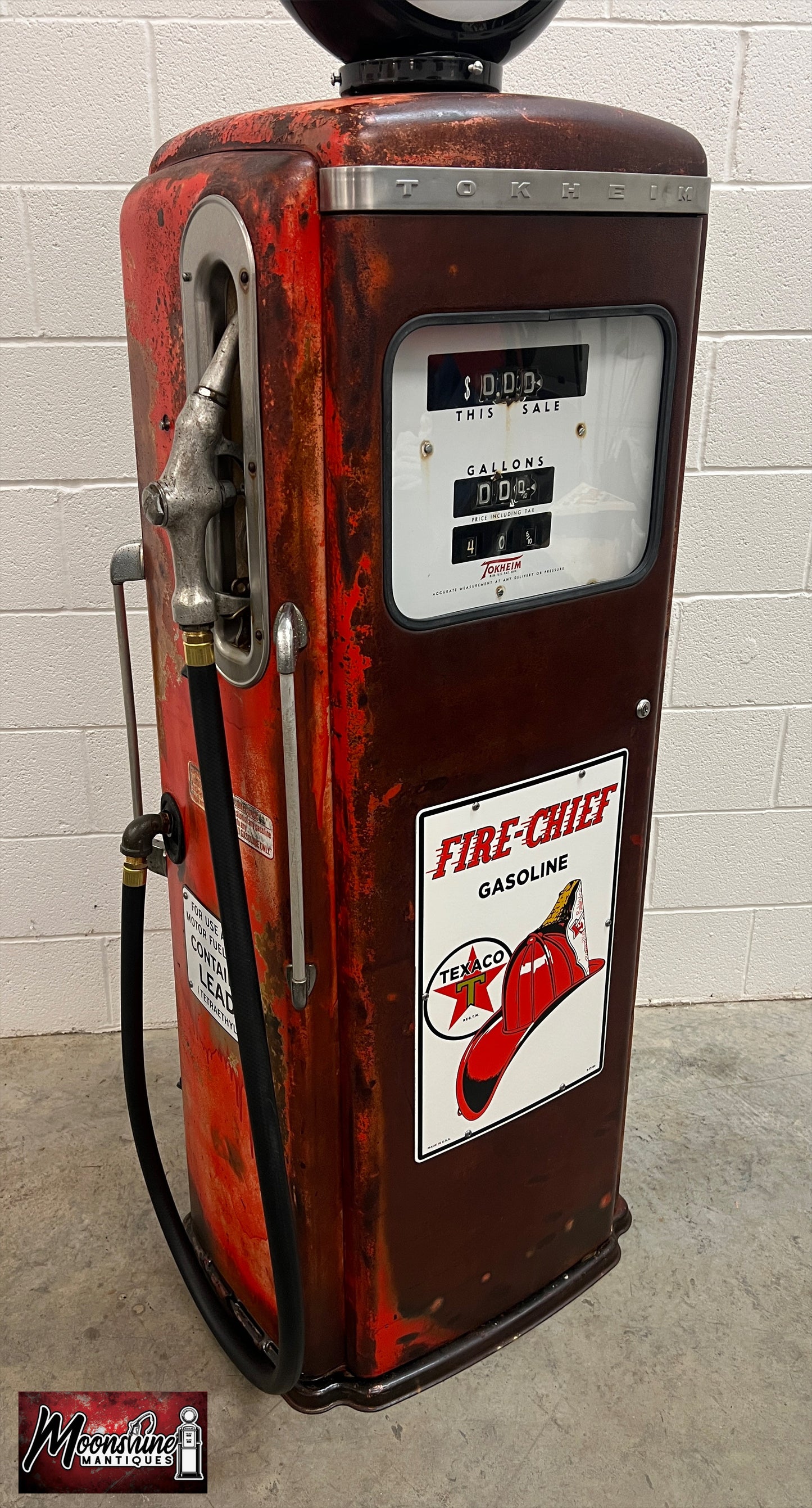 Rustoration 1950’s TEXACO Fire Chief Tokheim 300 Gas Pump - Shipping Available!