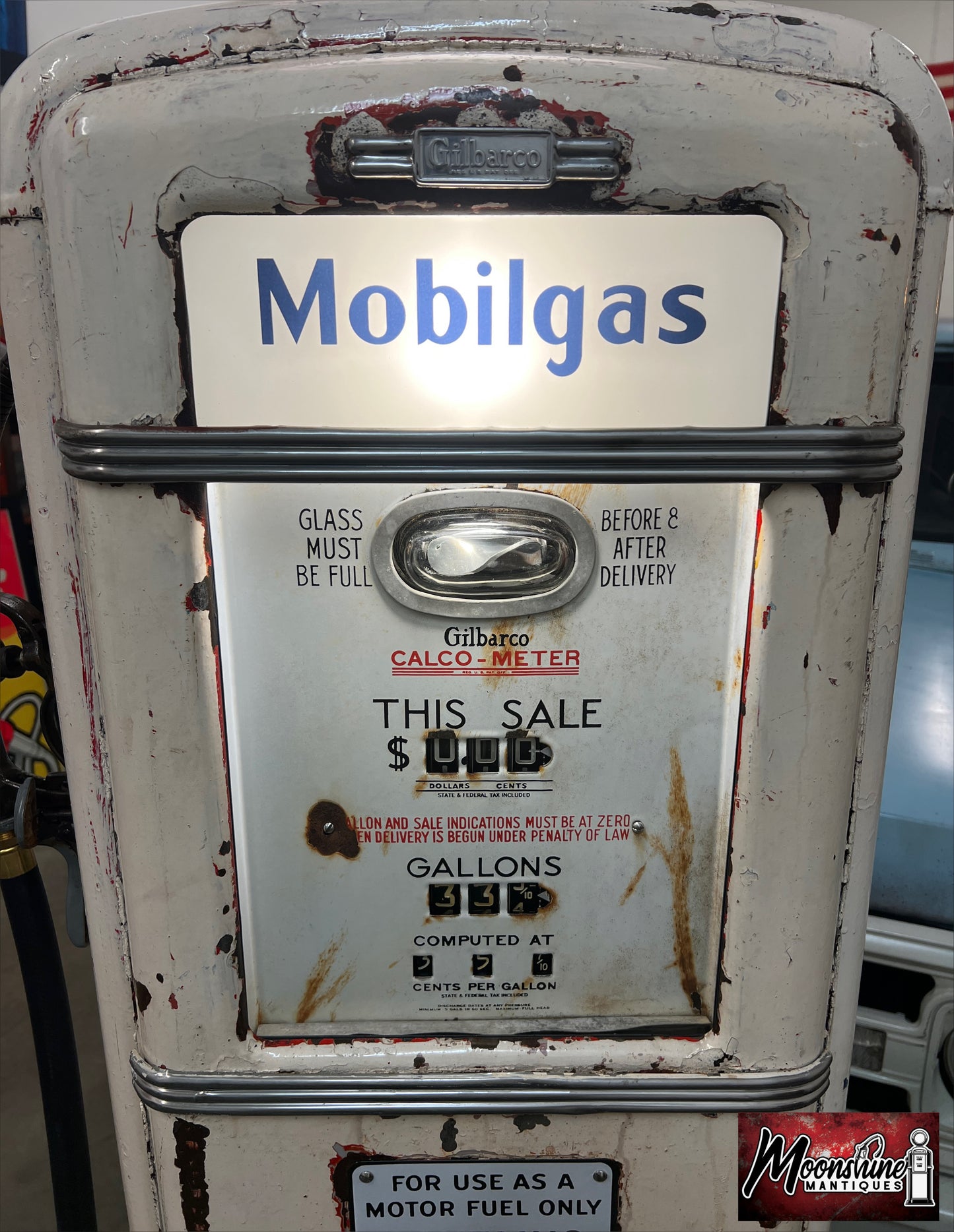1930’s MOBIL Mobilgas Gilbarco Gas Pump - Rustoration - Shipping Available!