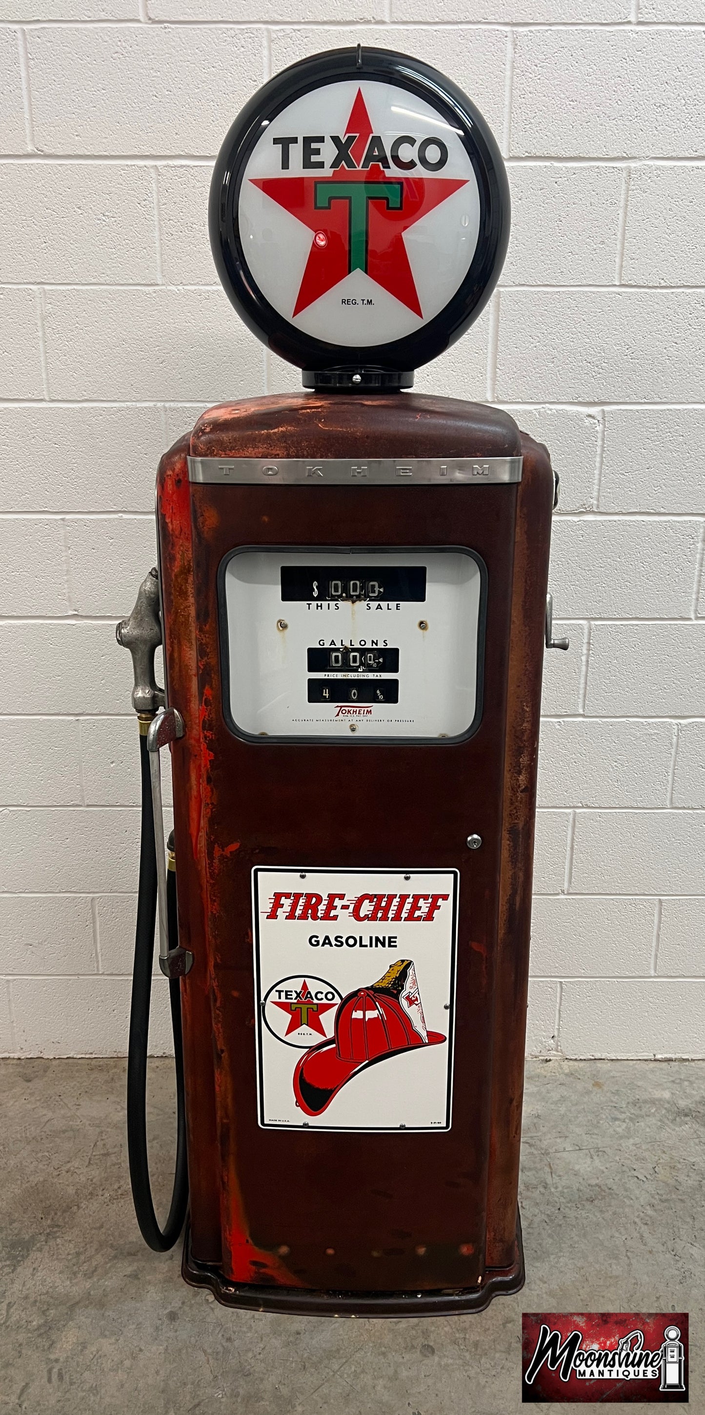 Rustoration 1950’s TEXACO Fire Chief Tokheim 300 Gas Pump - Shipping Available!