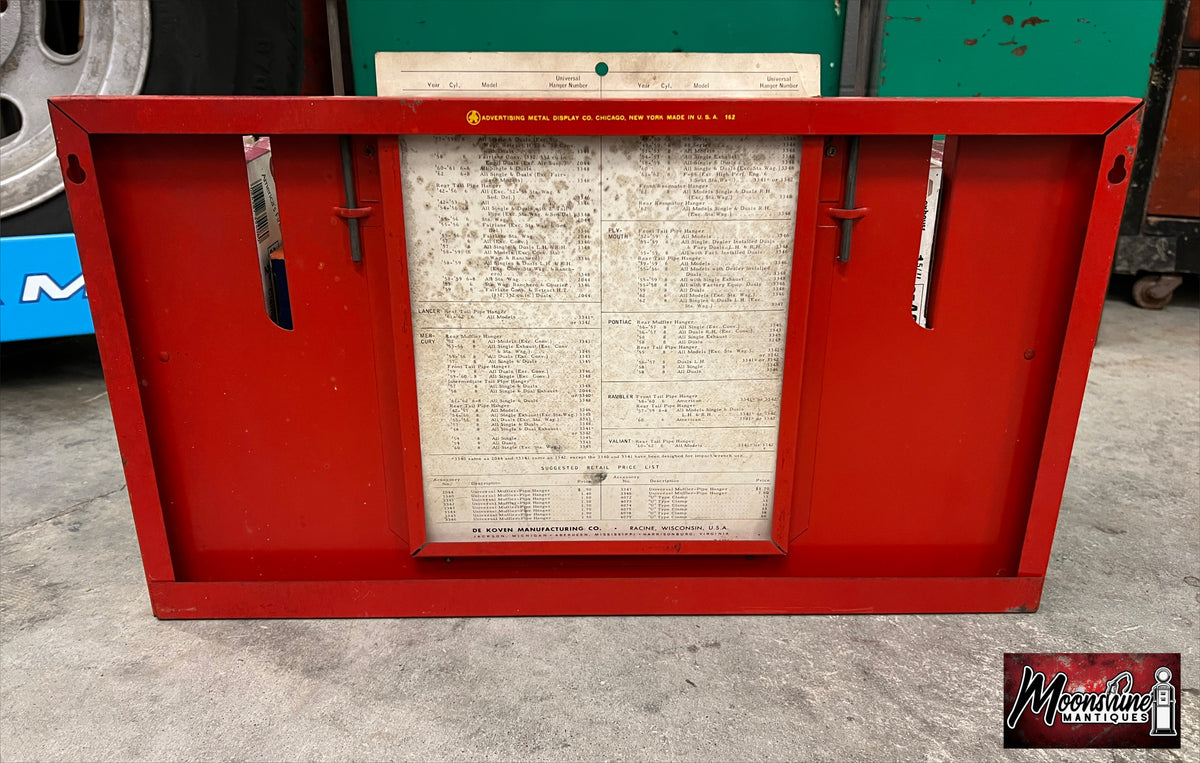 Vtg. NAPA Soundmaster Exhaust System Store Display Rack w/ Topper Sign & Parts - Free Shipping!