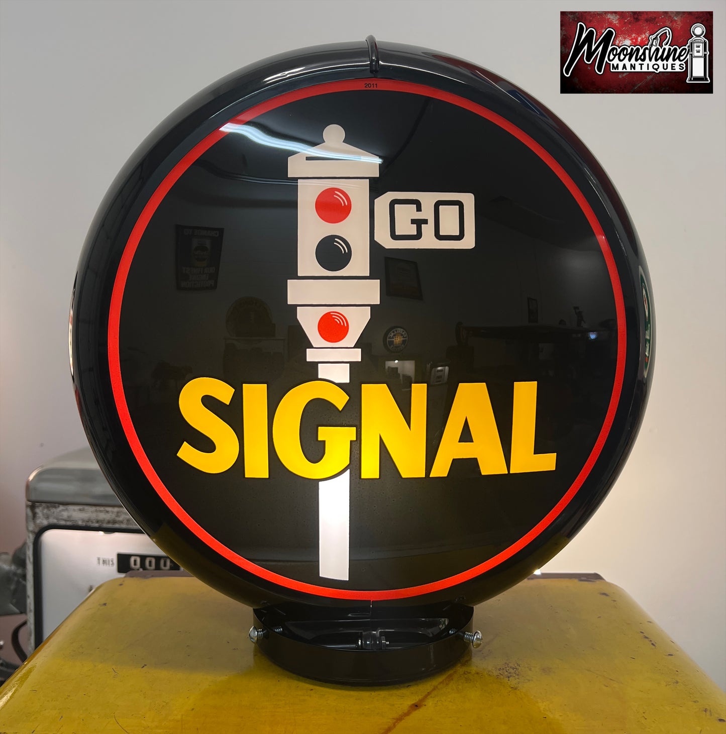 Rustoration 1940’s SIGNAL GASOLINE Bowser Gas Pump w/ Shelves - Mancave Decor - Free Shipping!