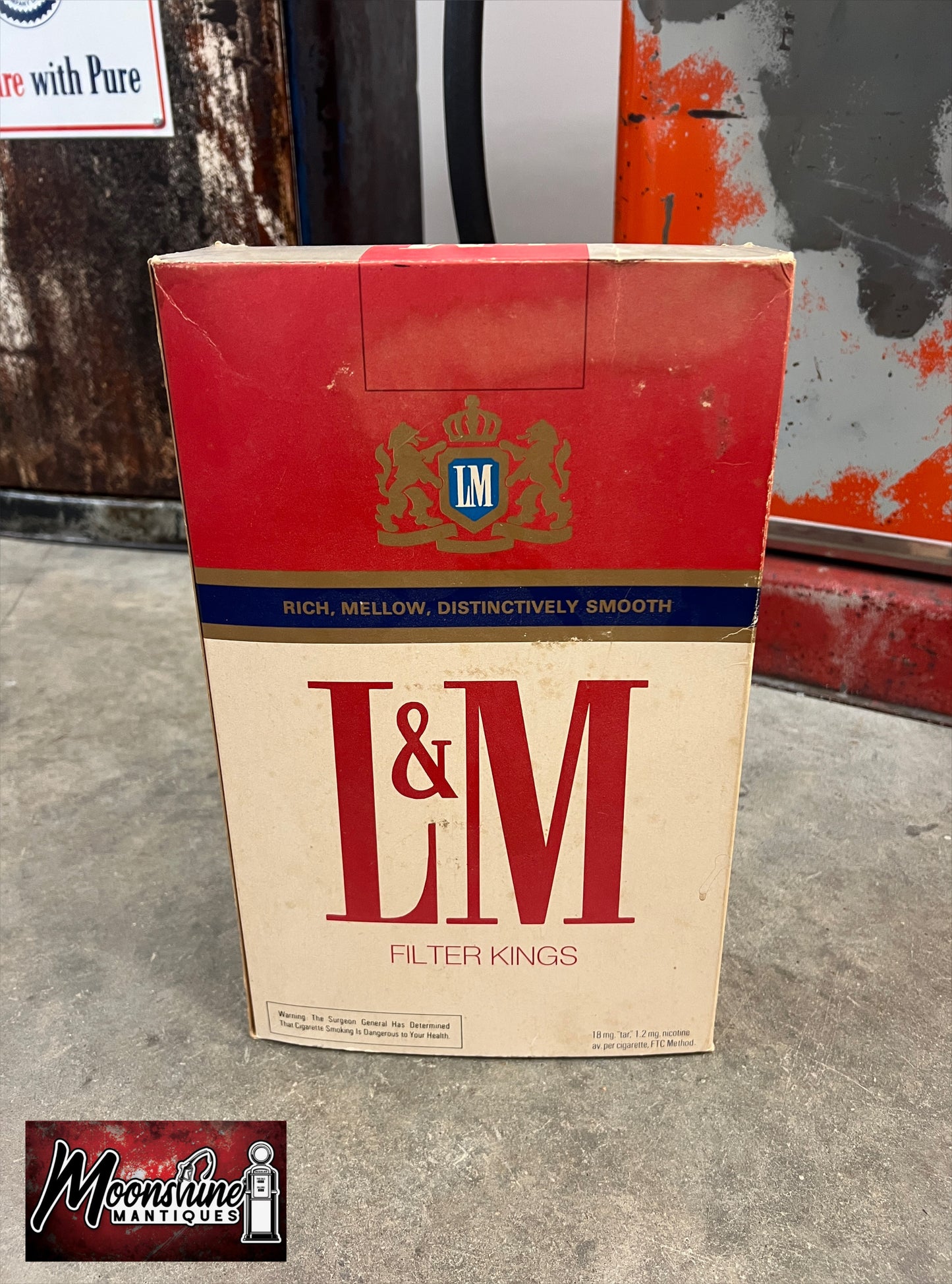 Vtg. L&M Cigarettes Store Display Box - Free Shipping!