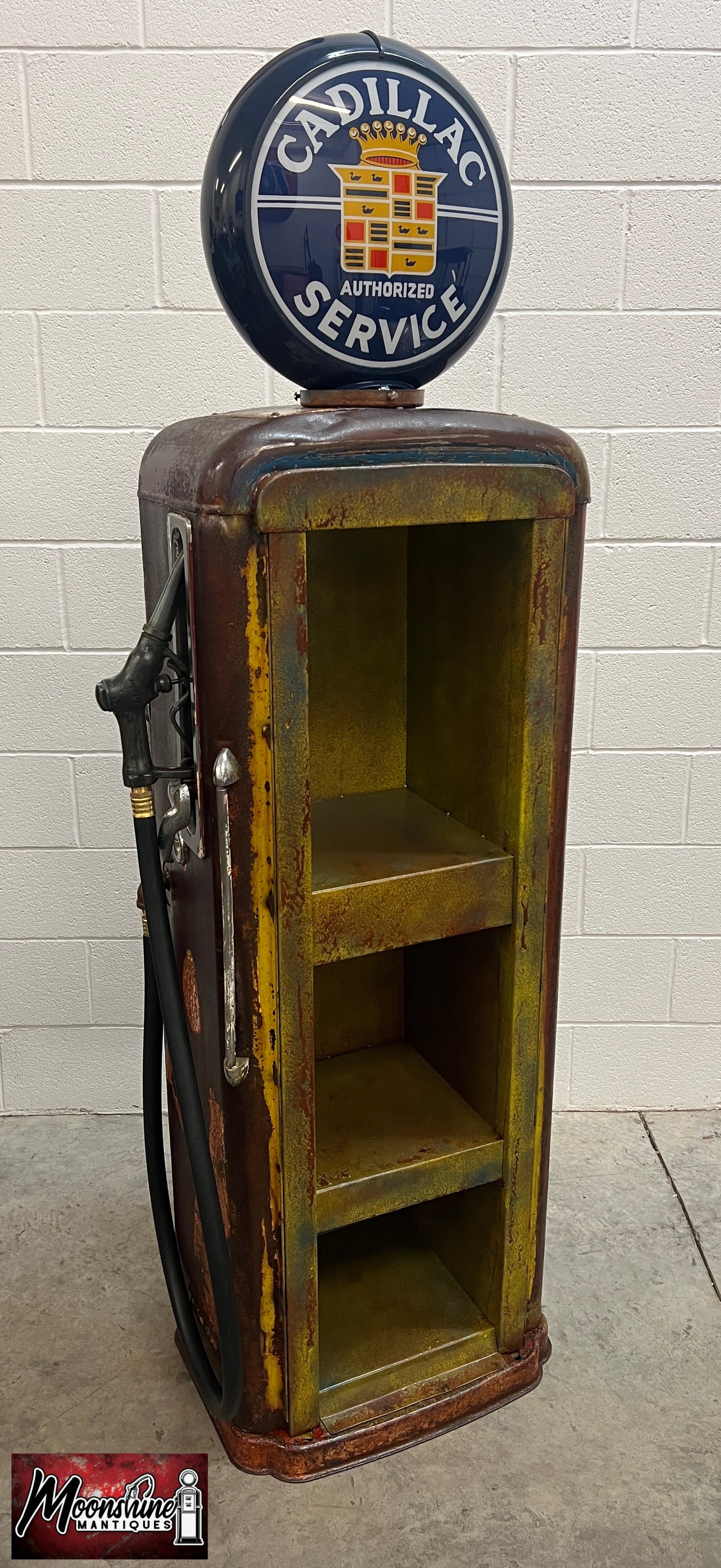 Rustoration 1940’s CADILLAC Gilbarco Gas Pump w/ Shelves - Mancave Decor - Free Shipping!
