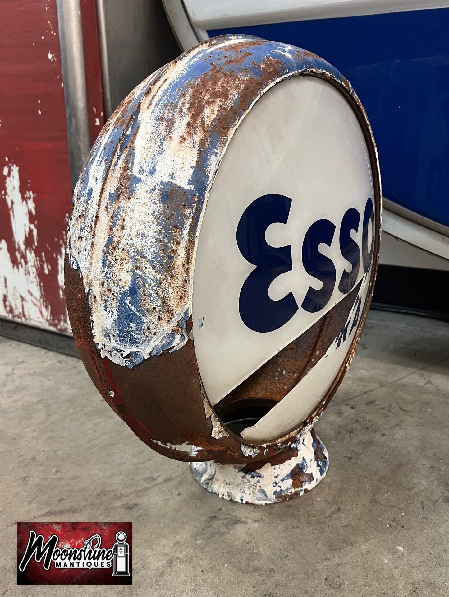 Vtg. Original ESSO EXTRA Gas Pump Globe - Free Shipping!