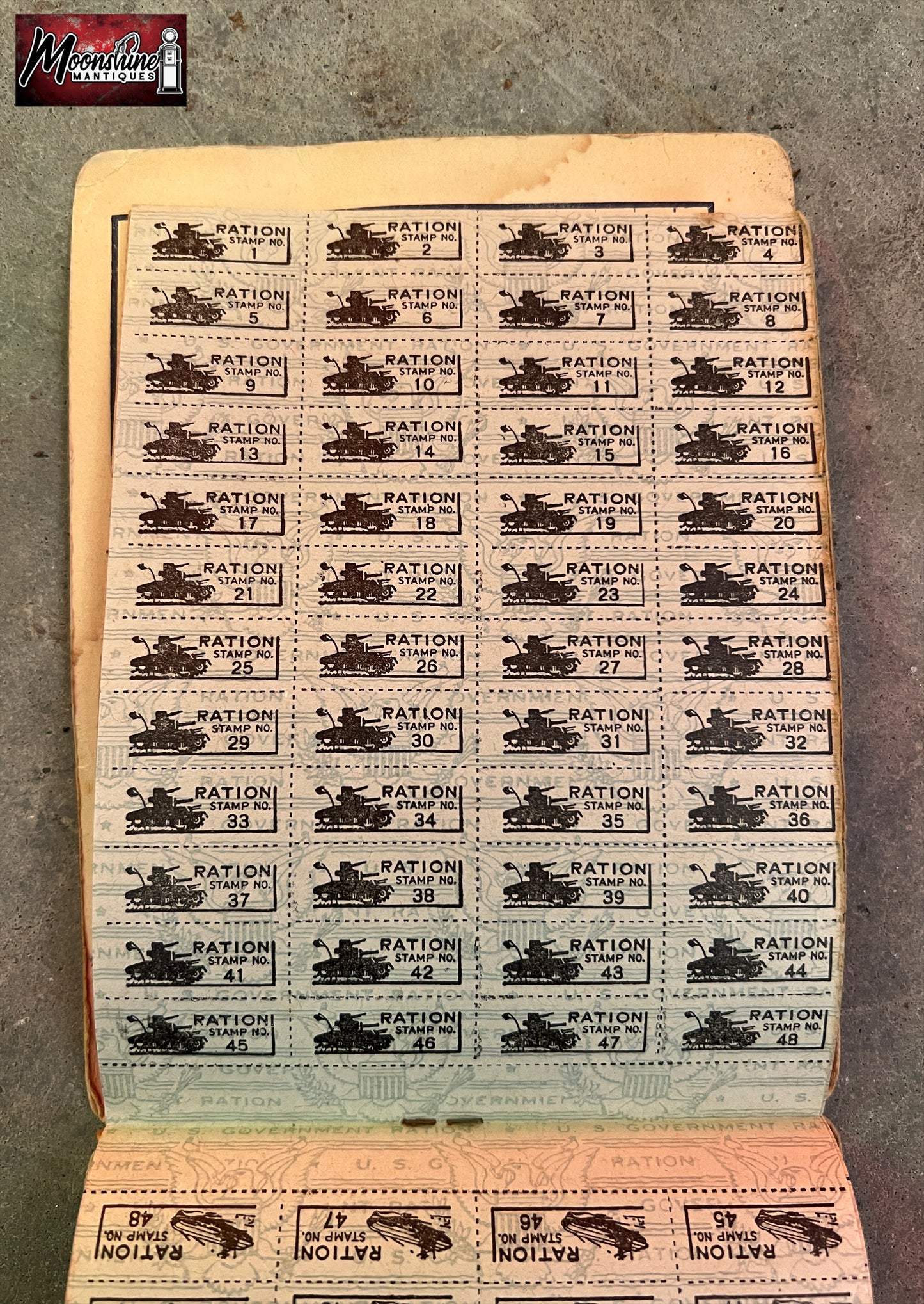 1943 MERITA BREAD Lone Ranger WWII War Ration Book - Free Shipping!