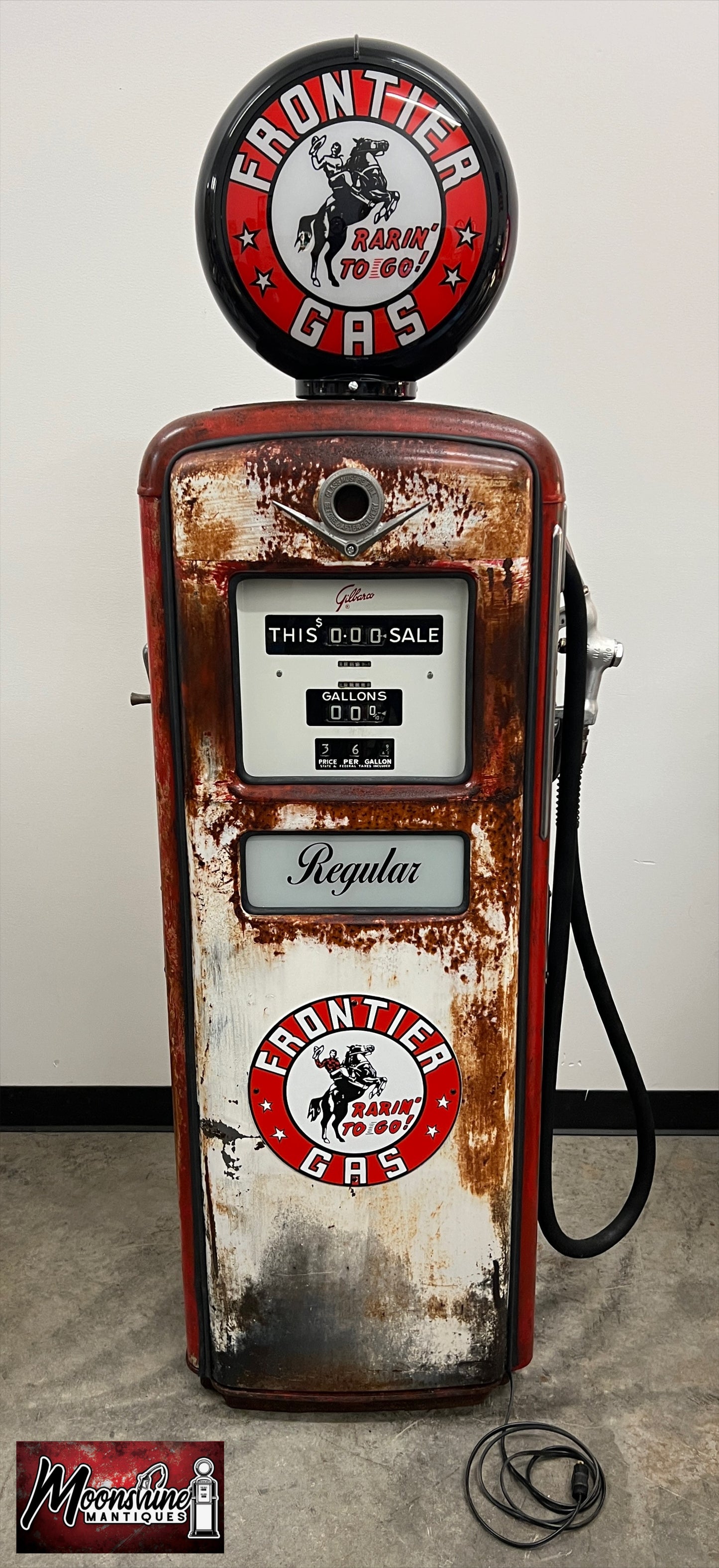 1950’s FRONTIER GASOLINE Gilbarco Gas Pump - Rustoration - Shipping Available!