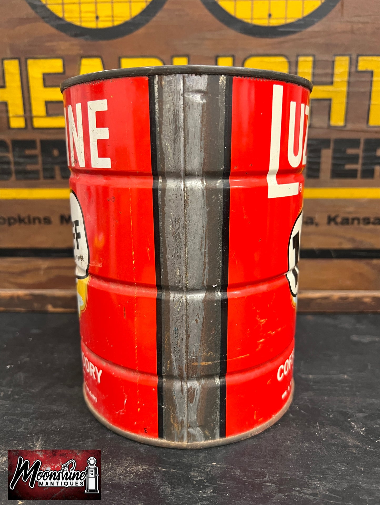 Vtg. LUZIANNE Coffee and Chicory Tin Can - Free Shipping!