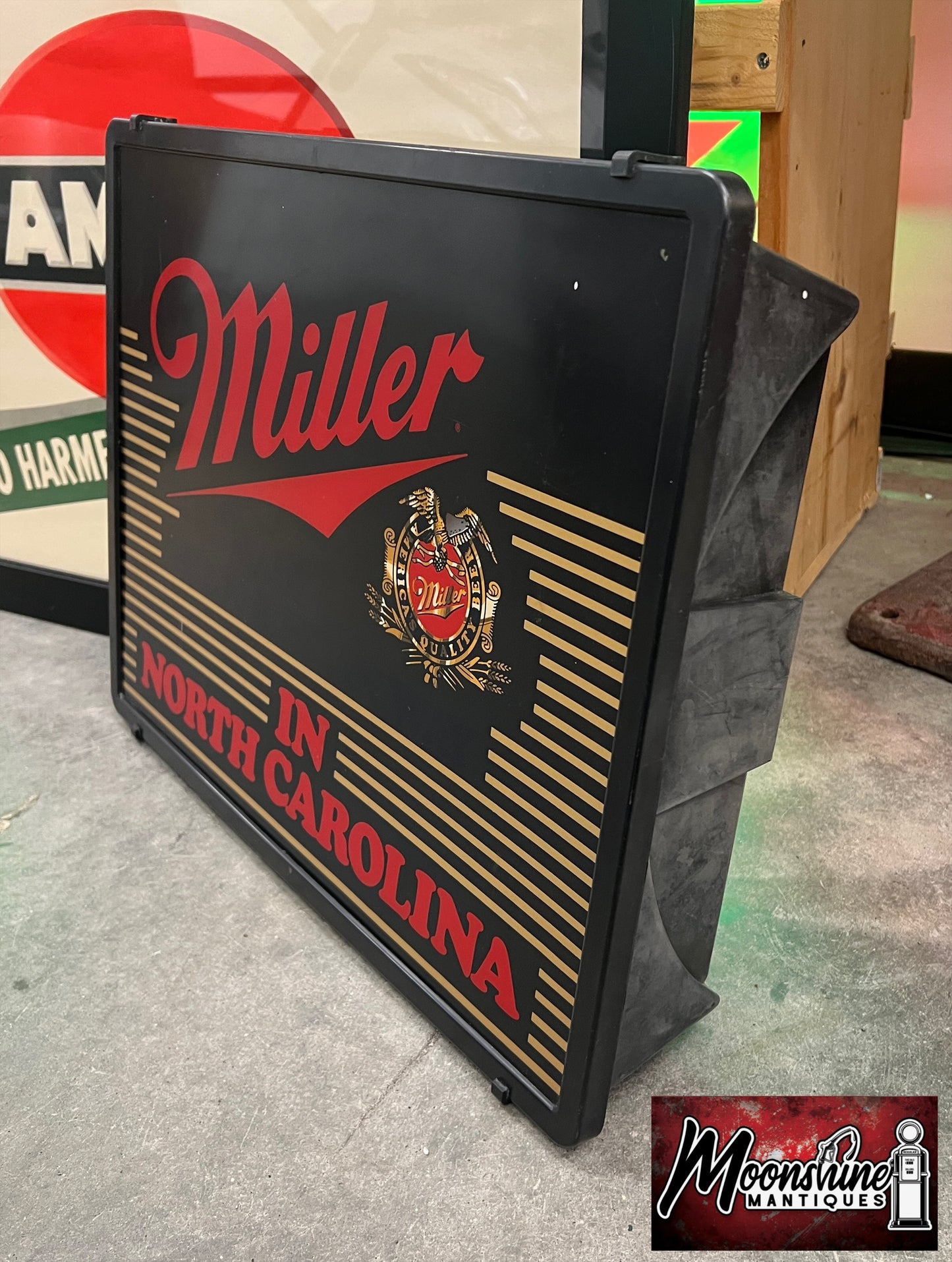 RARE!!! - Miller Lighted Beer Sign - Made The American Way In North Carolina - Free Shipping!