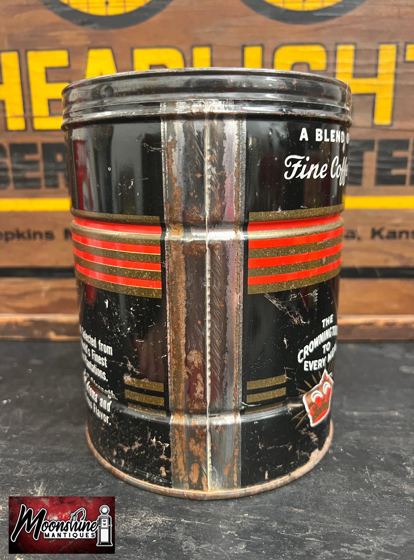 Vtg. H & C Coffee Tin Can - Free Shipping!